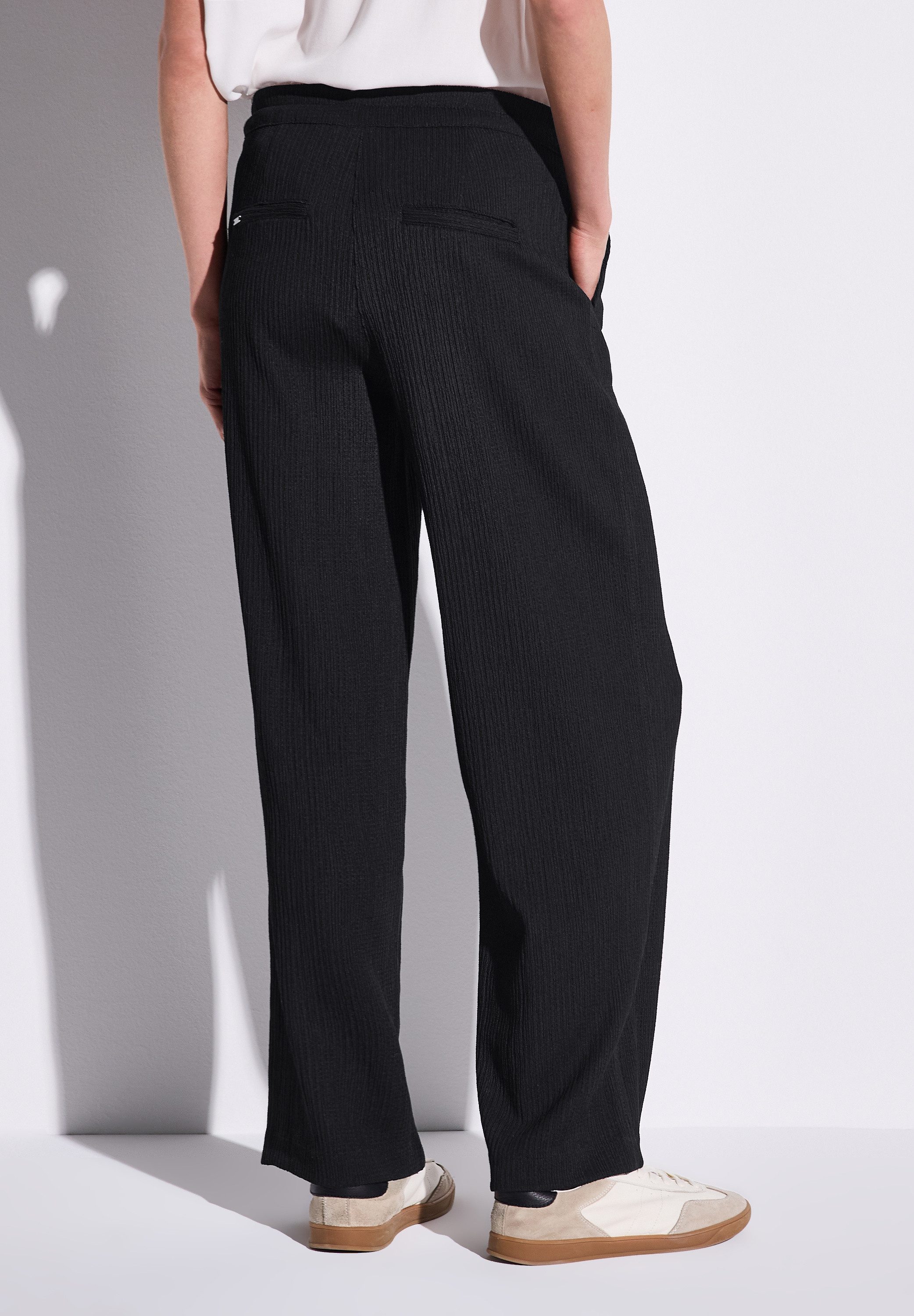 STREET ONE Stoffhose Sommerhose mit Struktur günstig online kaufen