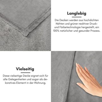 Wohndecke Kuscheldecke Wohndecke Decke Felldecke Fleecedecke Super weich, Bettizia