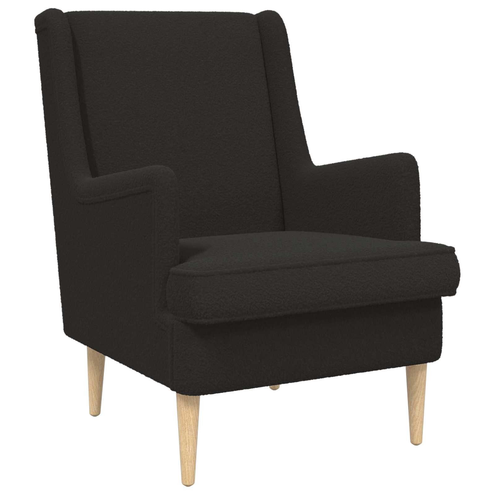 vidaXL Sessel Sessel Schwarz Bouclé (1-St)