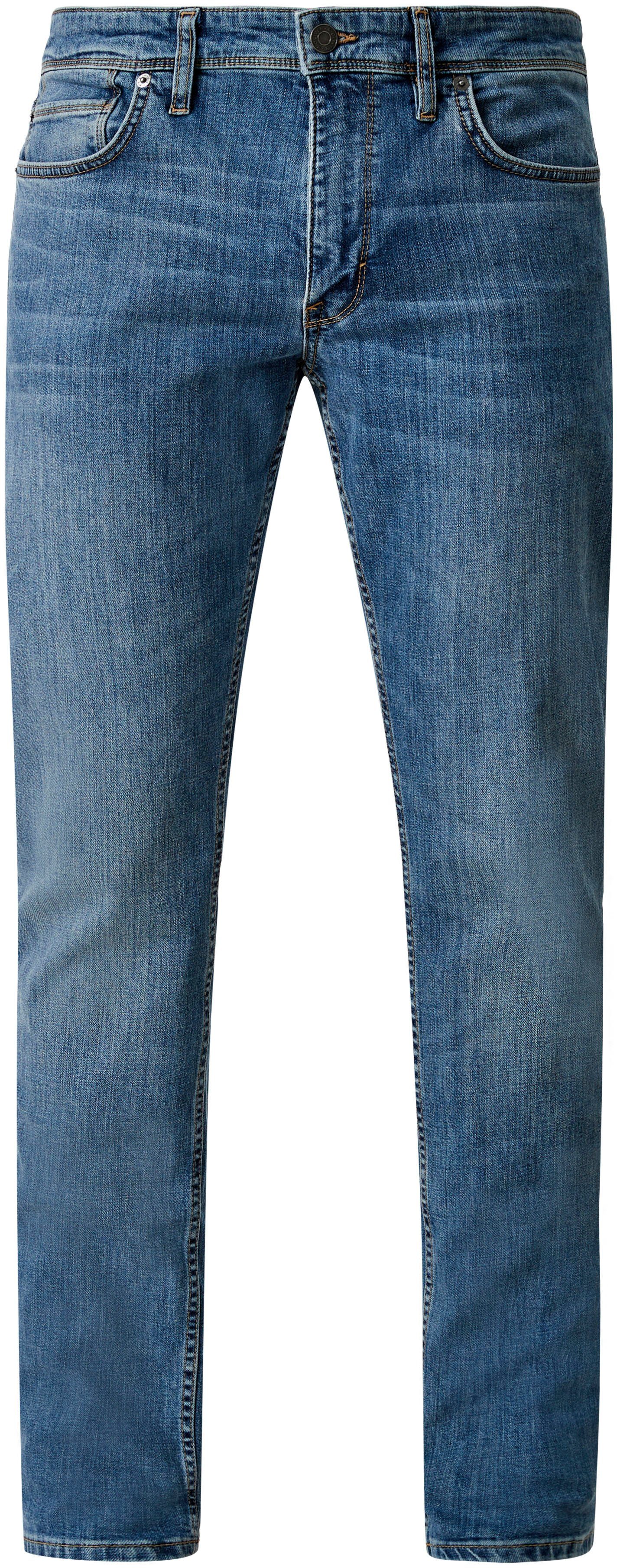 s.Oliver 5-Pocket-Jeans mit authentischer royalblau Waschung