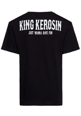 KingKerosin Print-Shirt Drink Hard (1-tlg) mit Statement Spruch