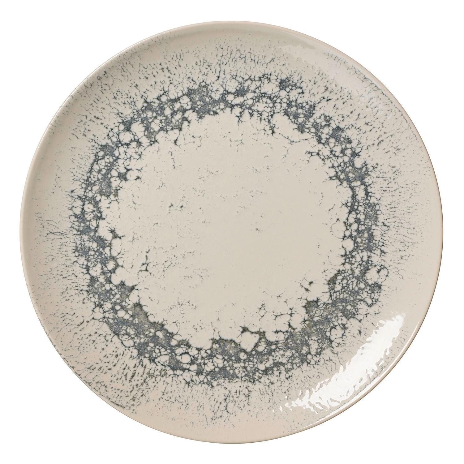 Ritzenhoff & Breker Speiseteller Essteller CECINA, Ø 26 cm, Beige, Grau, (1 St), Steinzeug, spülmaschinengeeignet