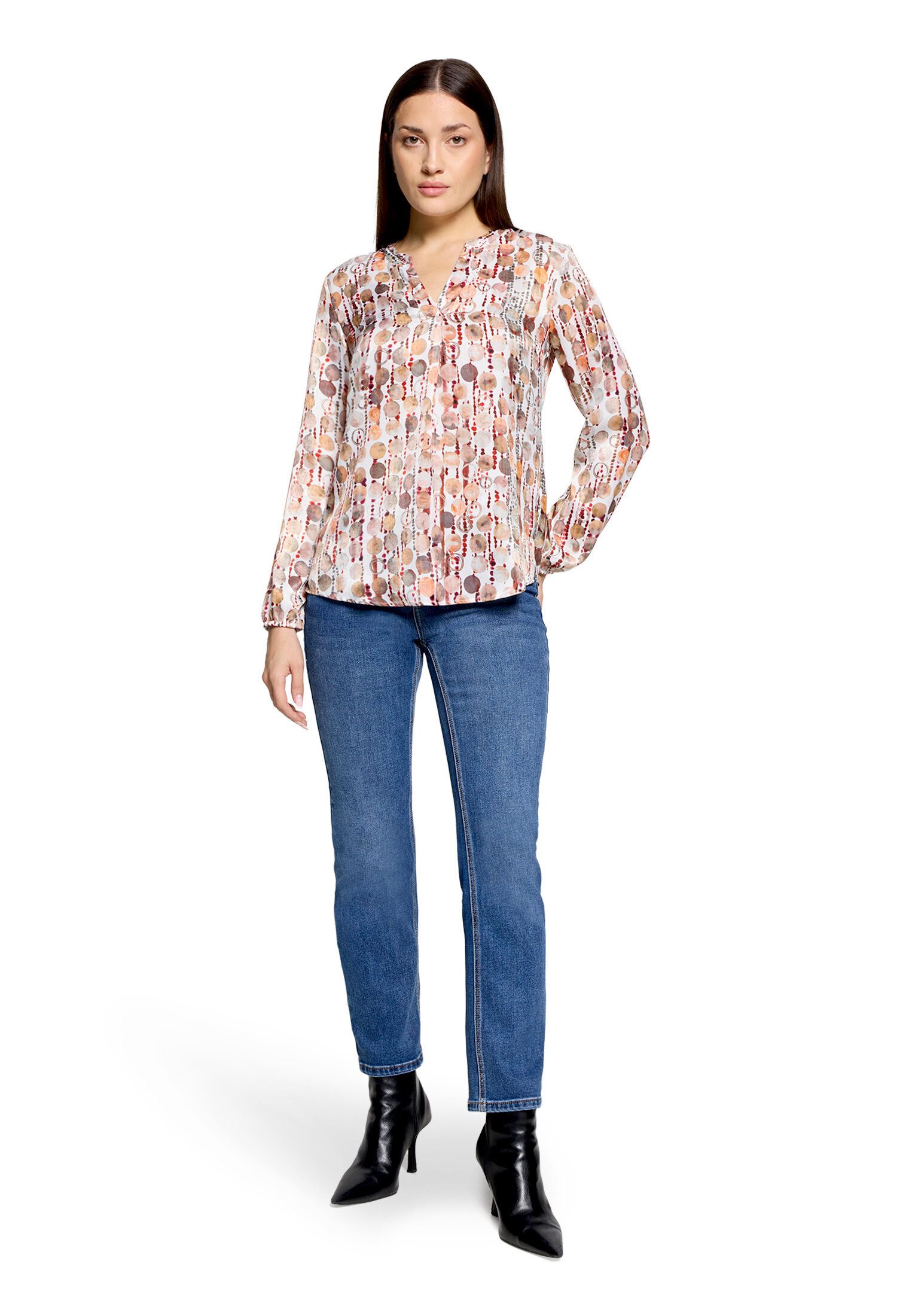 Cartoon Shirtbluse Damen mit Muster