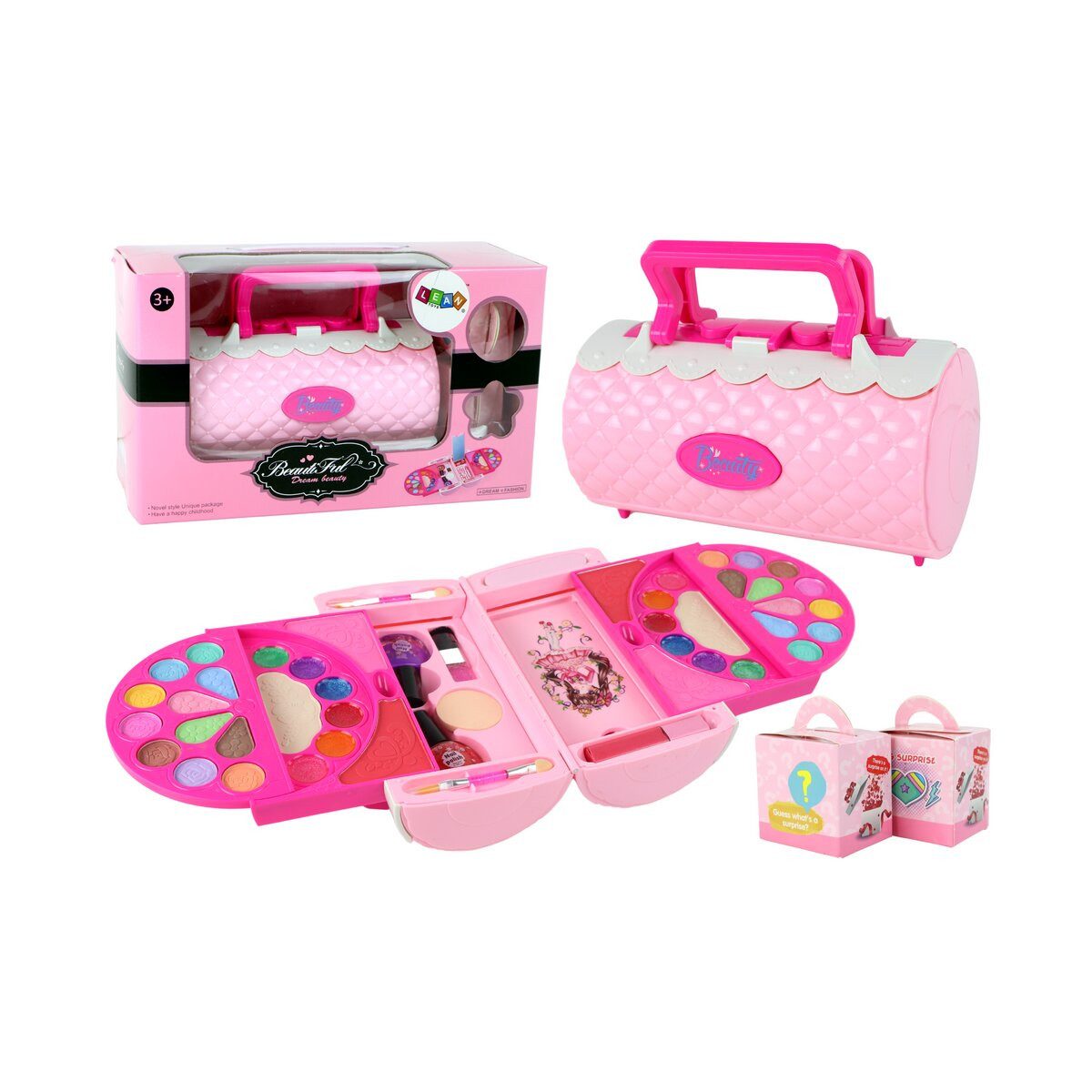 Wisam Lernspielzeug Beauty-Make-up-Set im rosa Lidschatten-Etui