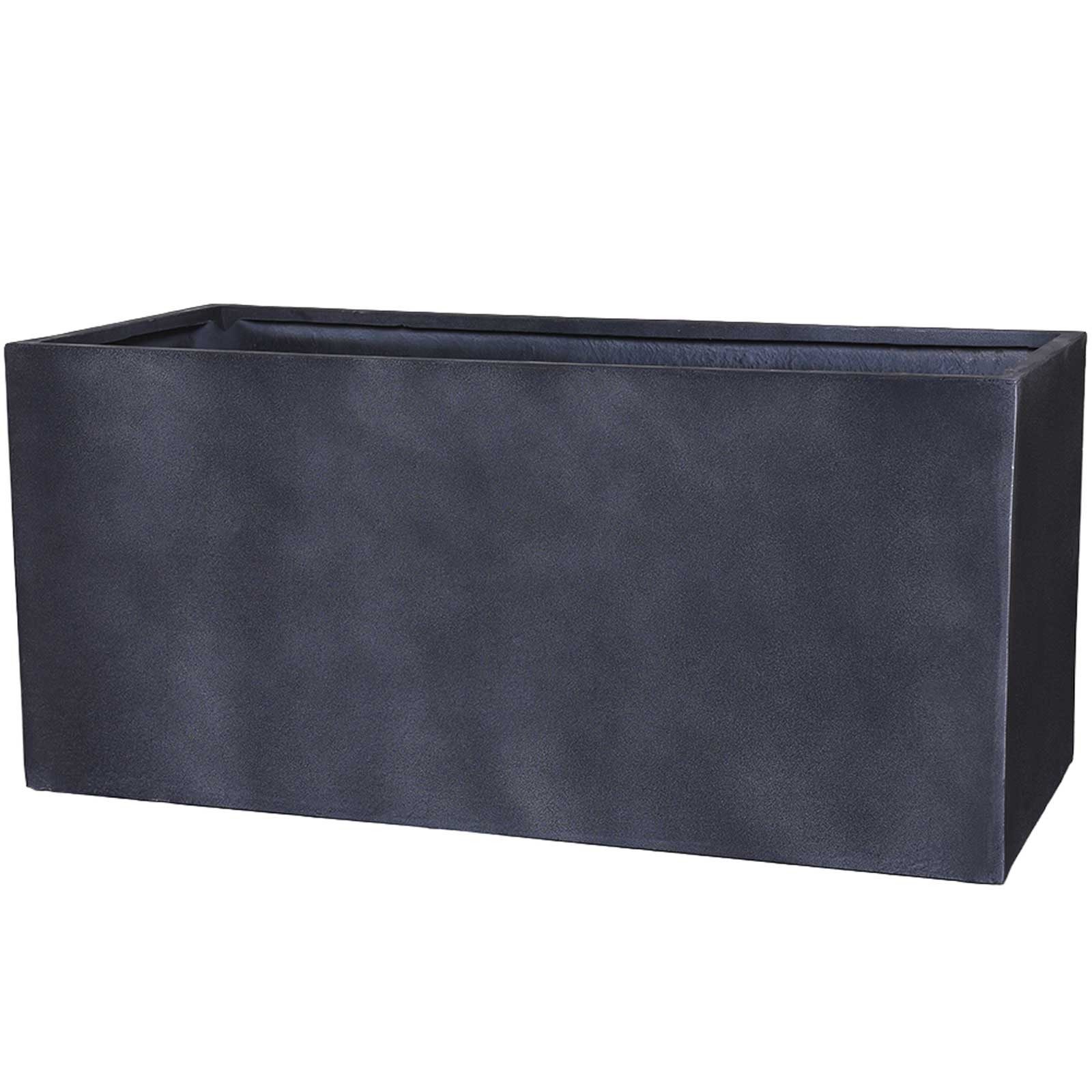 VIVANNO Pflanzkübel Fiberglas MAXI Kasten - Kieselanthrazit Steinoptik (1 St), 100x45x45 cm