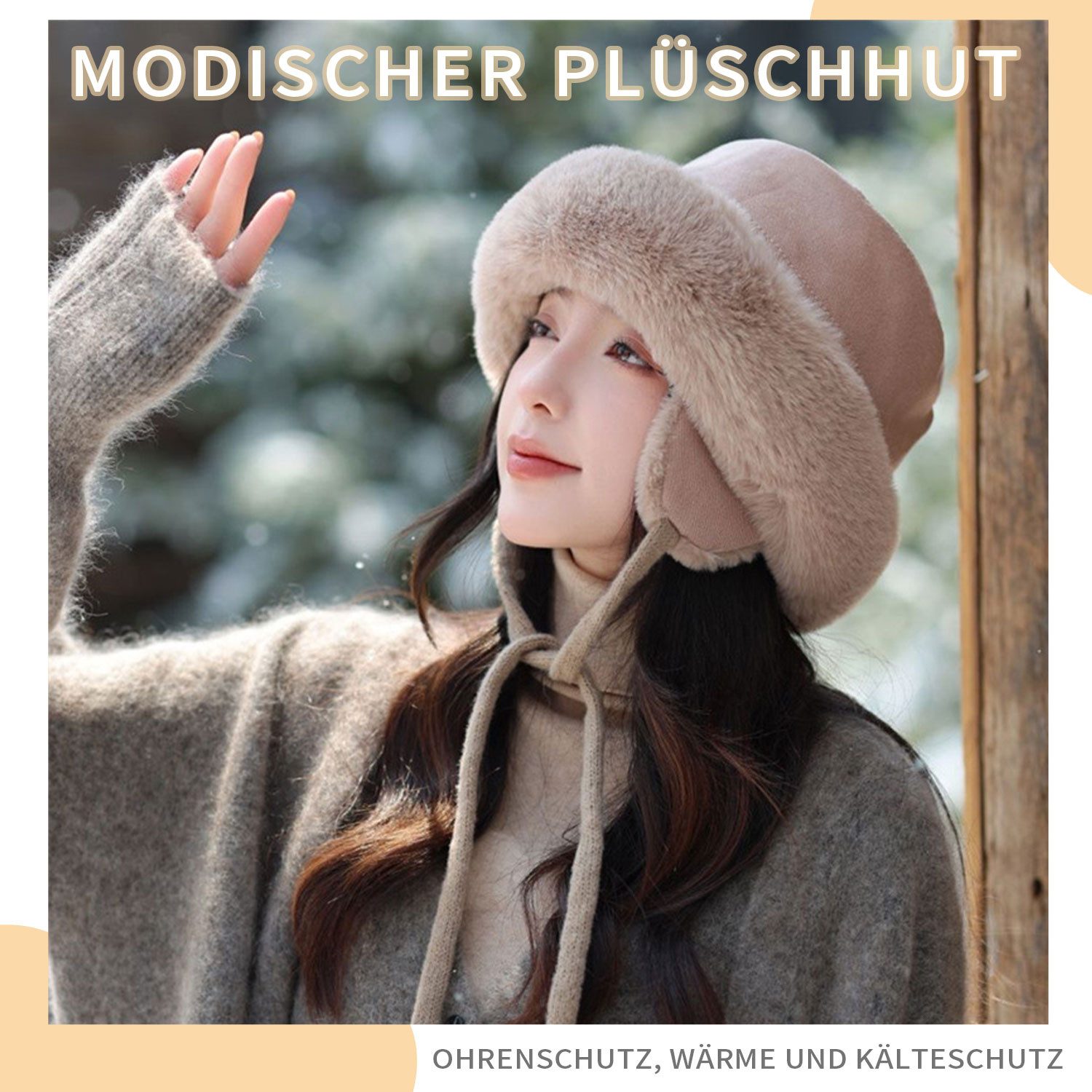 Refttenw Plüschmütze Damen Flauschiger Plüsch Fischerhüte günstig online kaufen