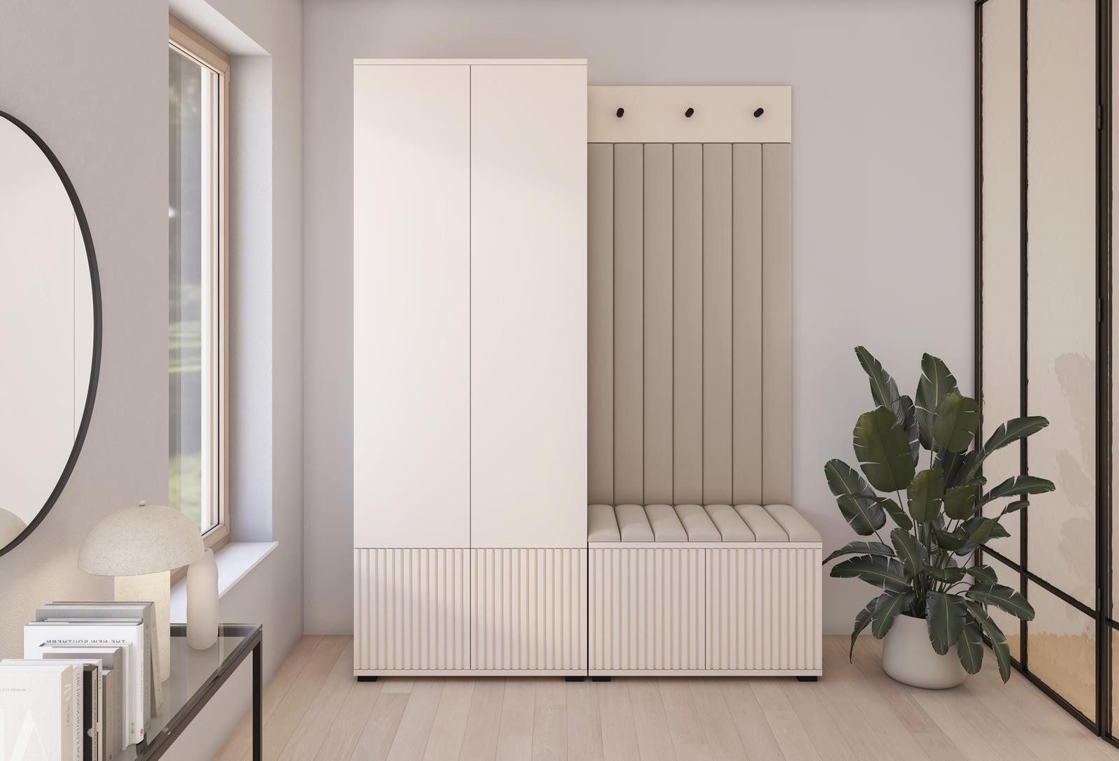 Compleo Garderoben-Set mit Sitbank, 2 Türen, günstig online kaufen