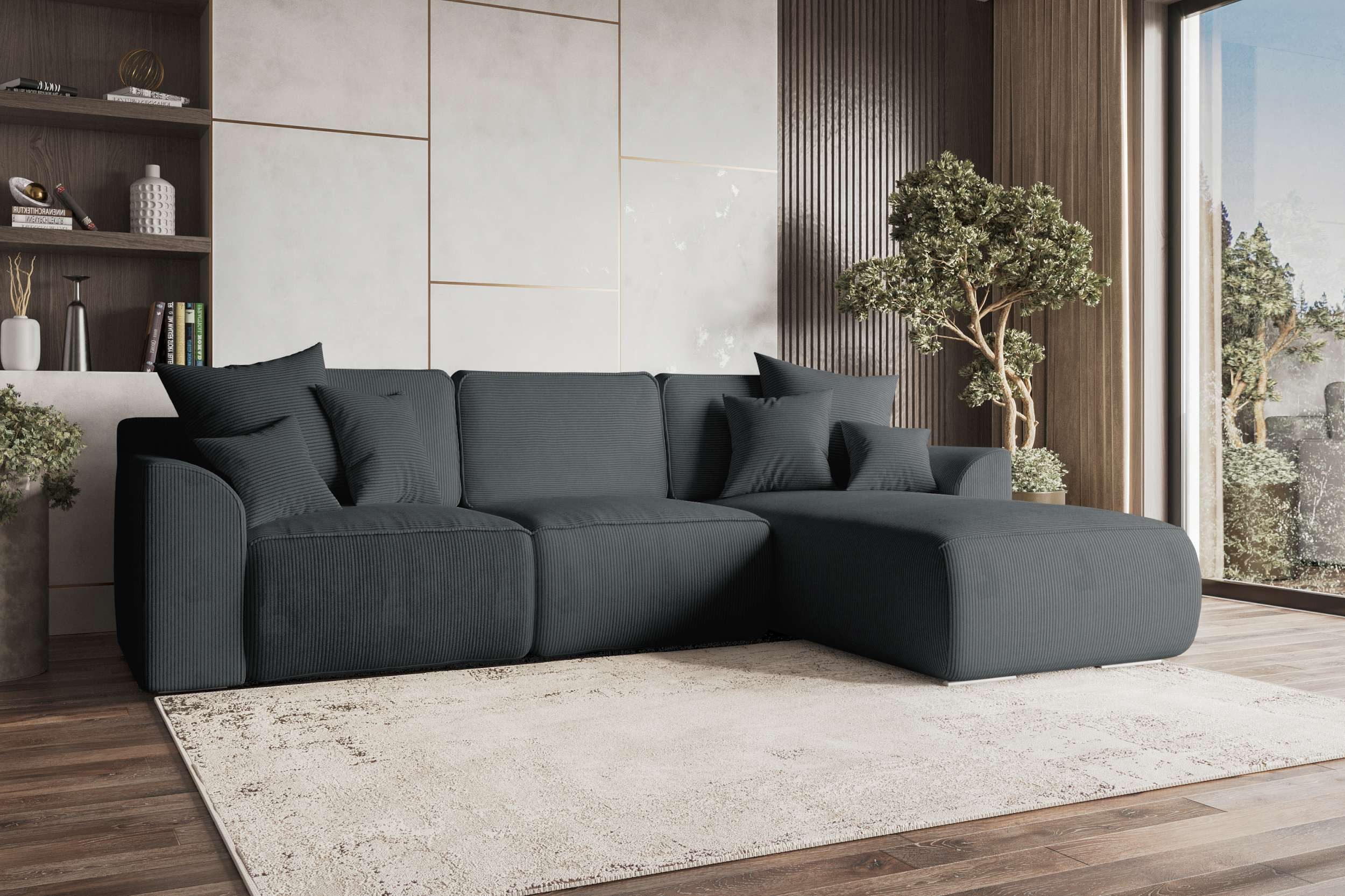 99rooms Ecksofa Gusto, Sofa L-Form, Eckcouch, mit Schlaffunktion, abnehmbar günstig online kaufen