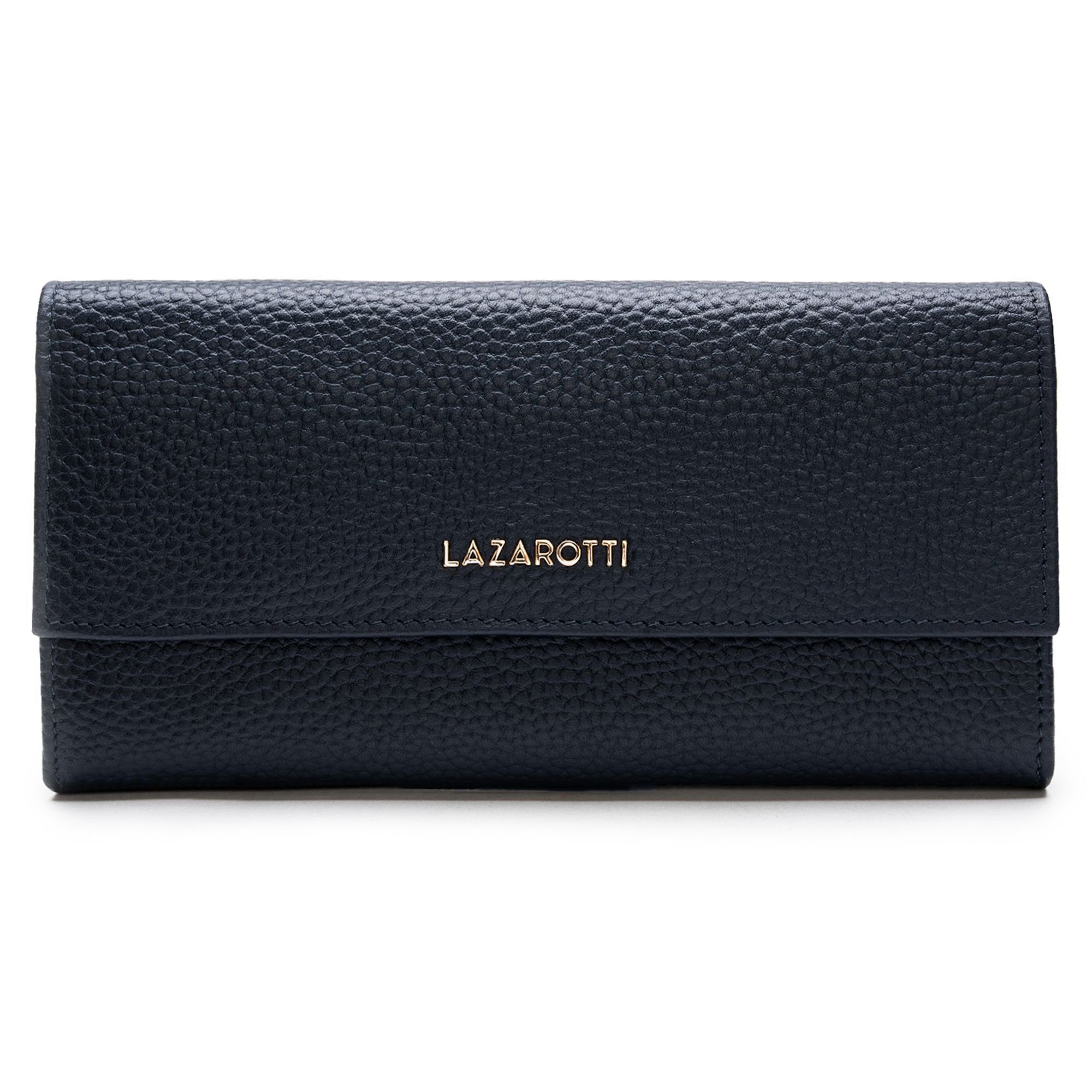 Lazarotti Geldbörse Bologna Leather, Leder navy