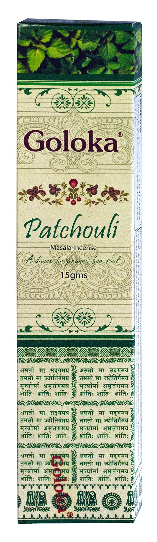 Goloka Räucherstäbchen Goloka Incense "Patchouli" 15gr.