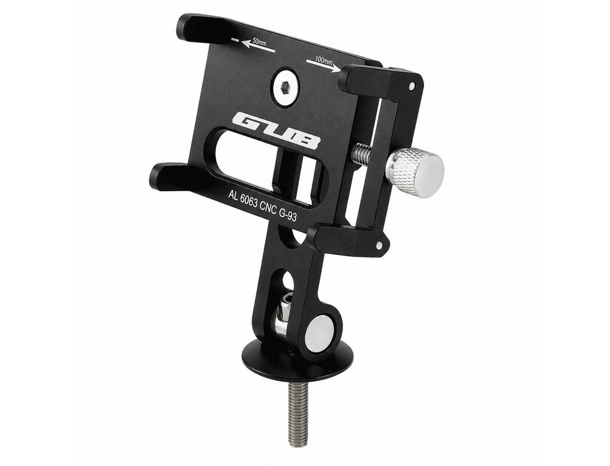MidGard Smartphone-Halterung G-93 Universal Fahrrad-Lenkervorbau Halterung für Smartphone, (bis 7.5 Zoll, Smartphonehalter für A-Head Vorbauten)