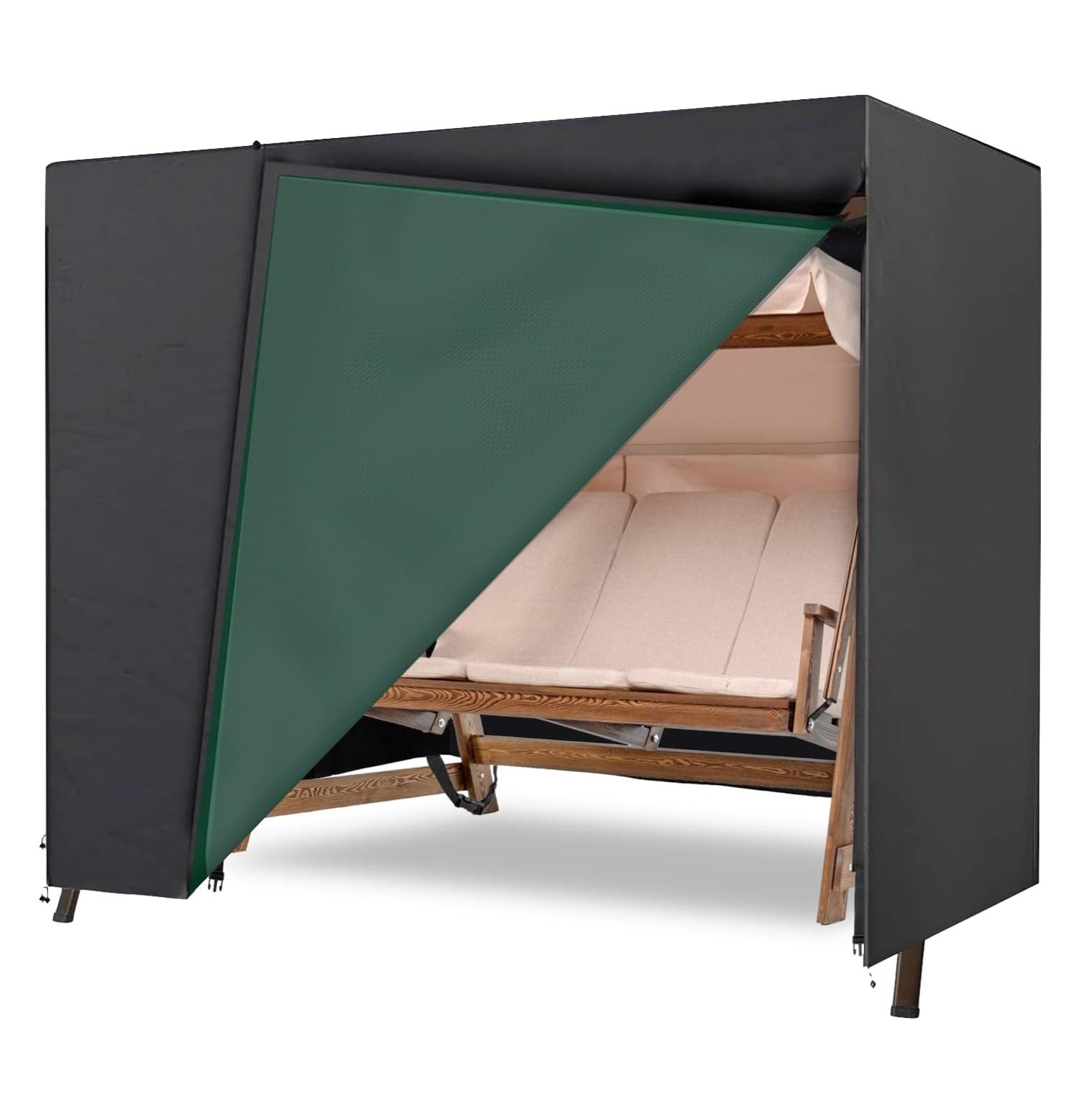 Gartiva® Hollywoodschaukel Abdeckung Hollywoodschaukel, für 2,3,4-Sitzer, wasserfest & Winddicht, Packung, 1 tlg.