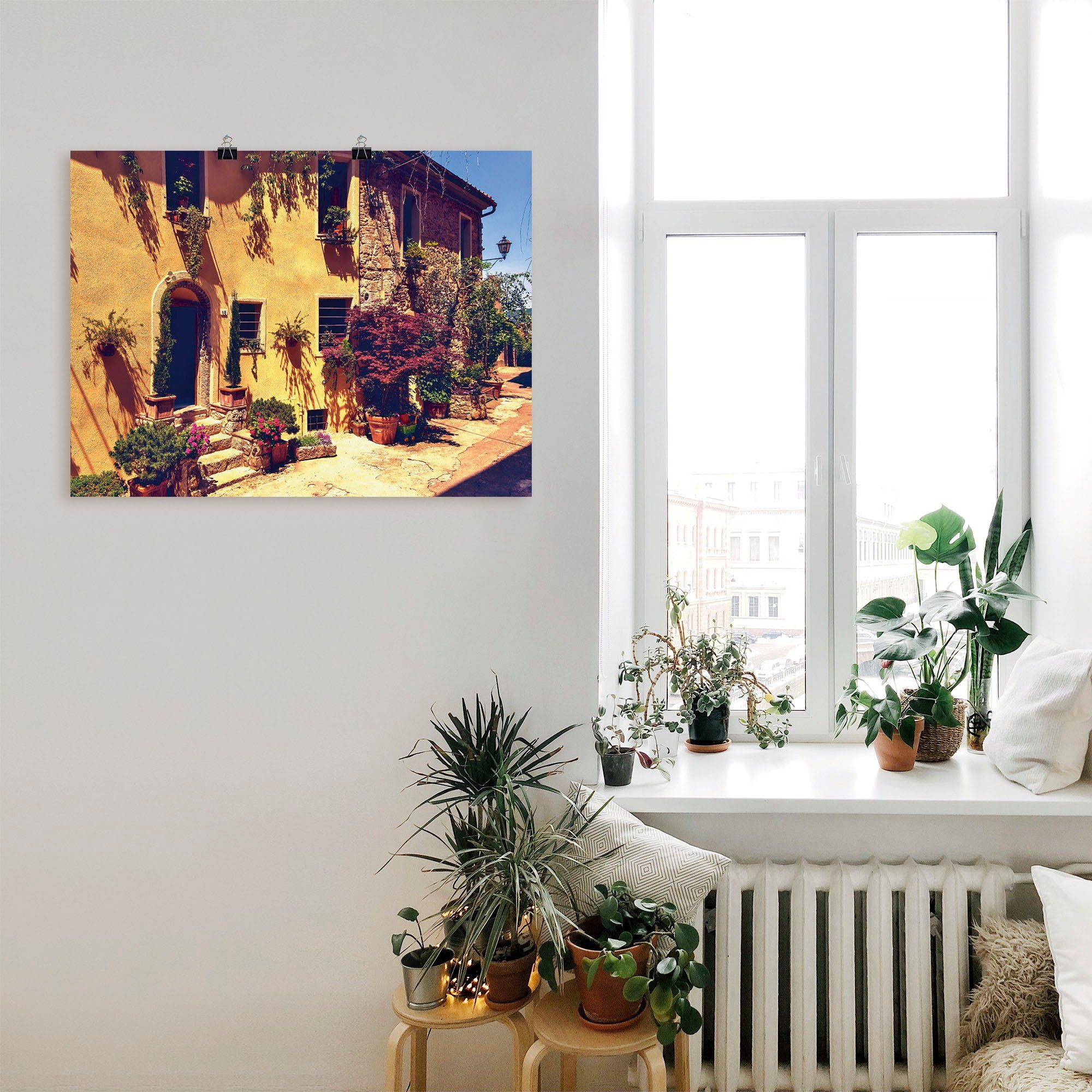 oder versch. Größen Europa Siena als Wandbild Wandaufkleber Toskana, Poster Leinwandbild, in (1 Artland St),