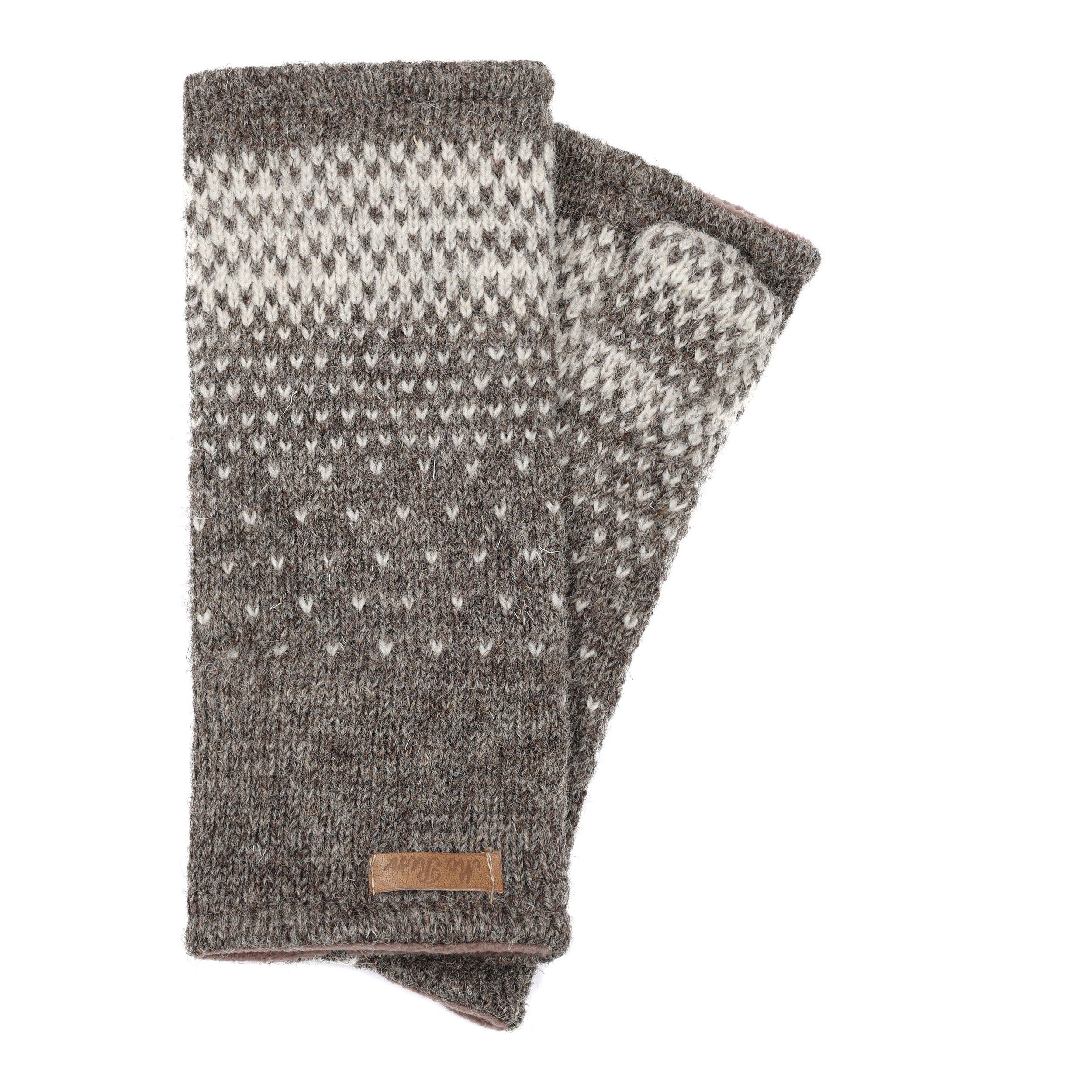 McRon Armstulpen Pulswärmer Modell Ida mit Daumen, mit hohem Schurwoll-Ante günstig online kaufen