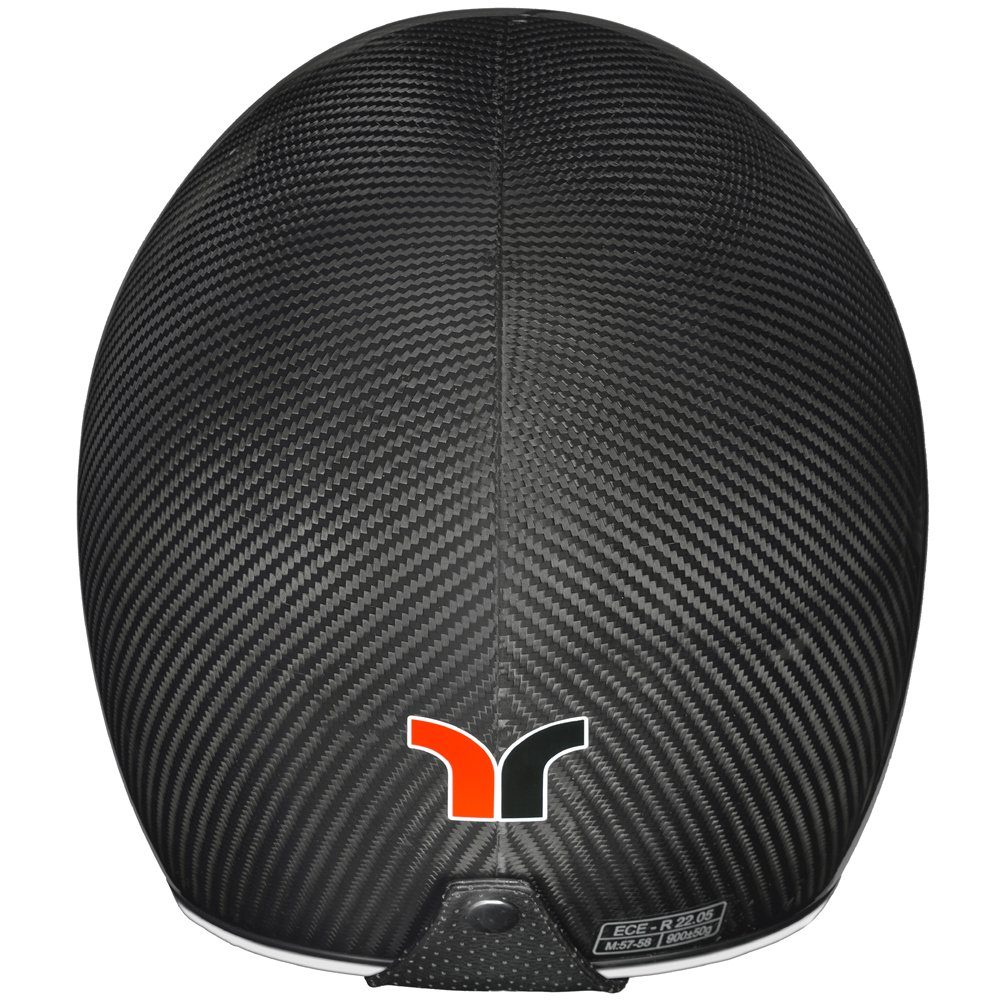 rueger-helmets Motorradhelm RC-591 Carbon Jethelm Motorradhelm Chopper Café Racer Sonnenvisier BobberRC-591 Carbon M – Bild 5 von 5