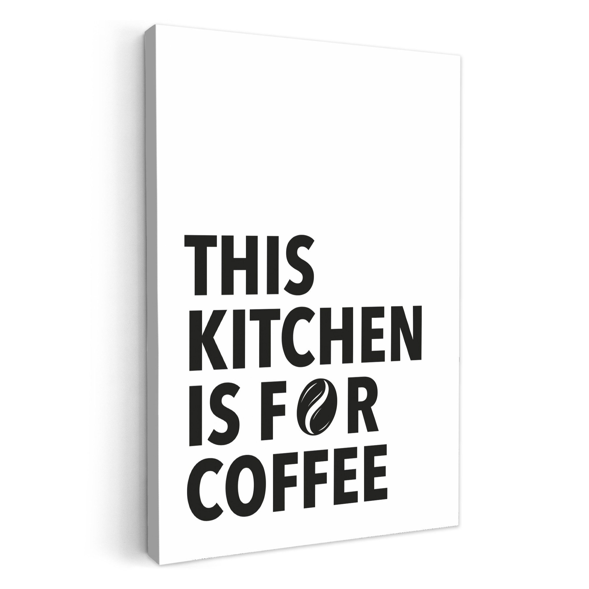 OneMillionCanvasses® Leinwandbild Zitate - Kaffee - günstig online kaufen