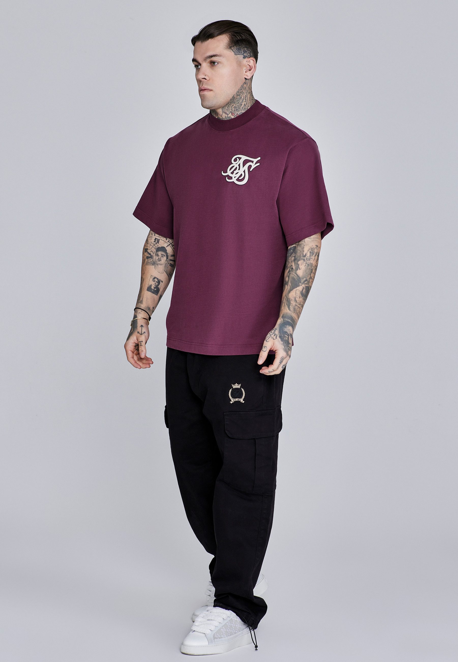 Siksilk T-Shirt SikSilk Herren T-Shirt mit Logo – Bild 4 von 5