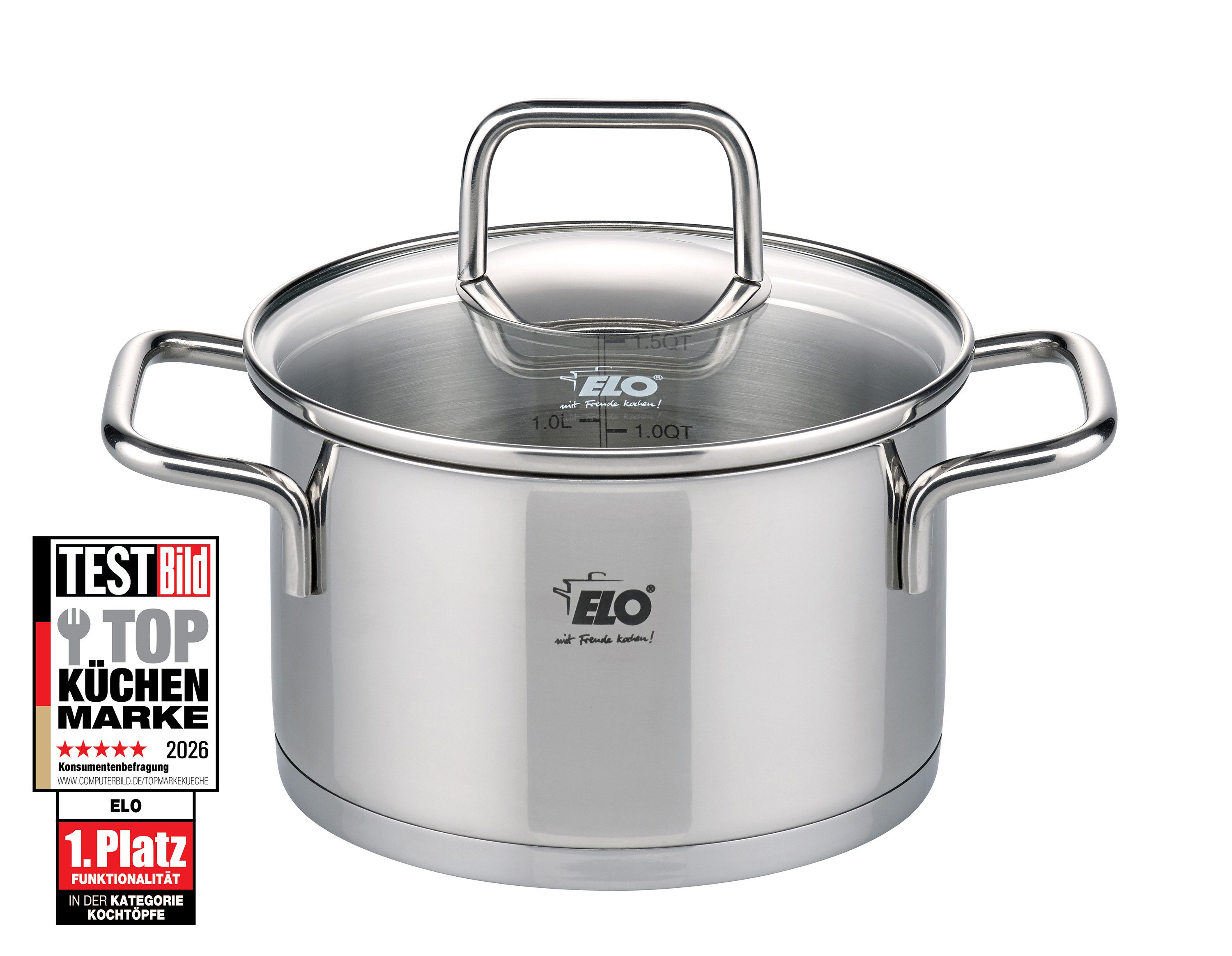 Elo Fleischtopf Citrin, Edelstahl 18/8 (1-tlg), Induktion