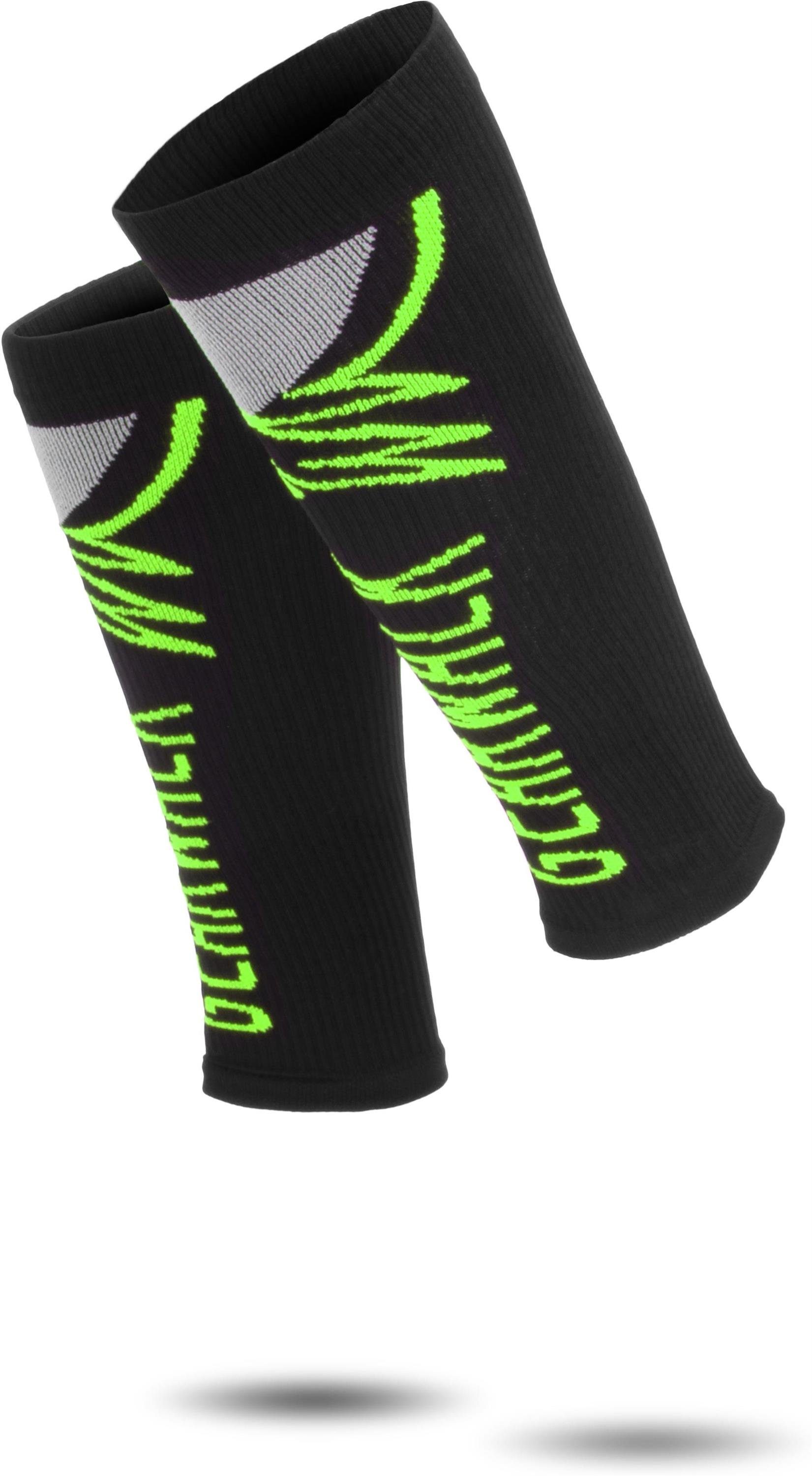 normani Beinstulpen 2 Paar Sport-Waden-Kompressionsstulpen ohne schneidenden Abschlussrand Grün | Beinstulpen