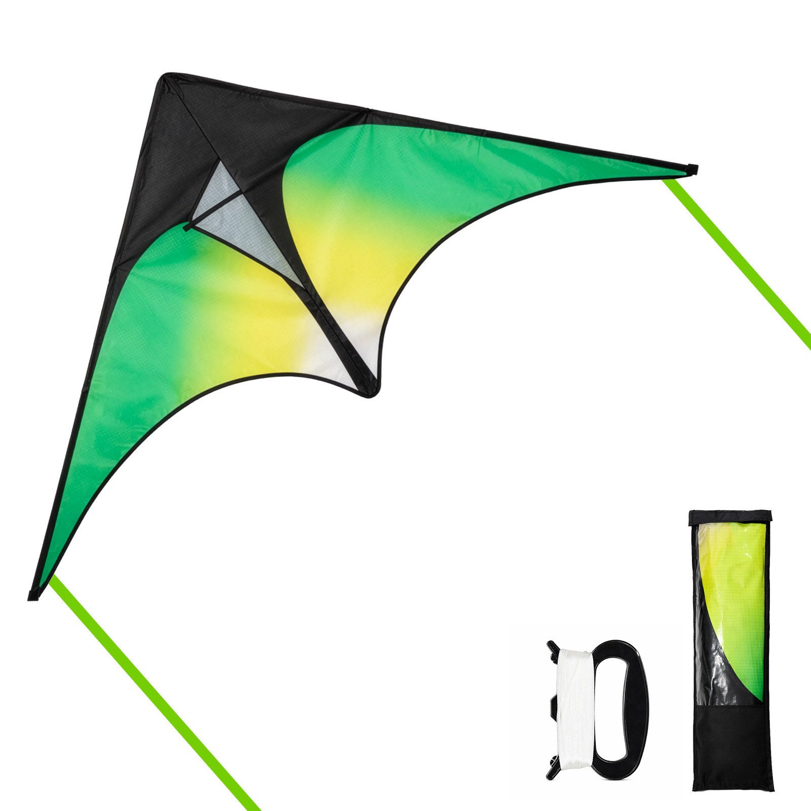Youyijia Kite Großer Dreieckiger Drachen Stabil Outdoor-Freizeit, Mit Schnur, (1-tlg)