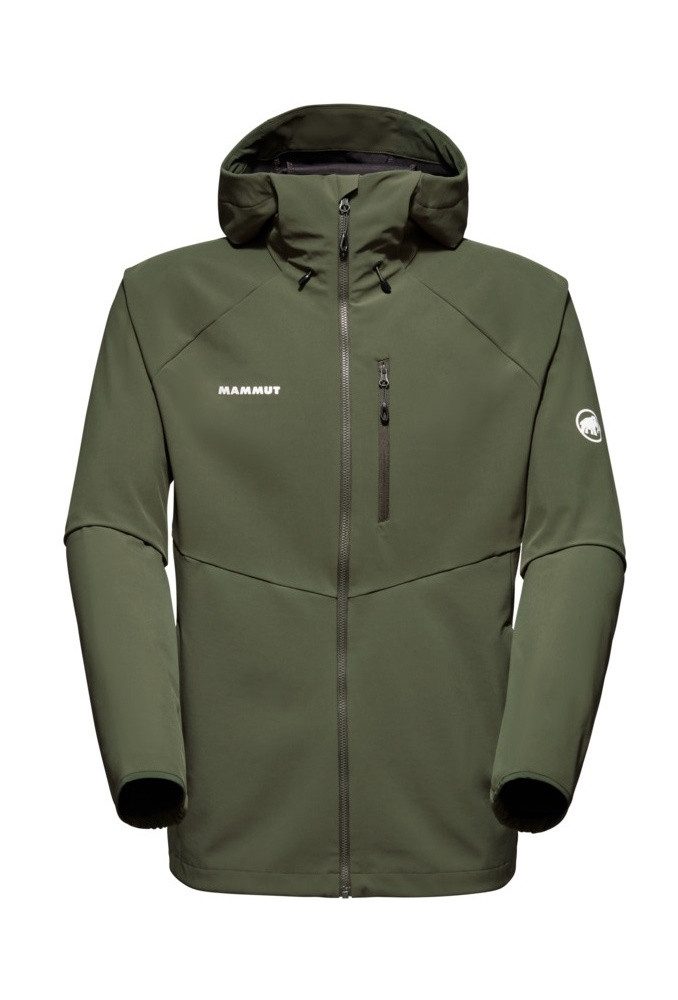 Softshelljacke Ultimate Comfort SO Hooded (winddicht) dunkelgrün Herren