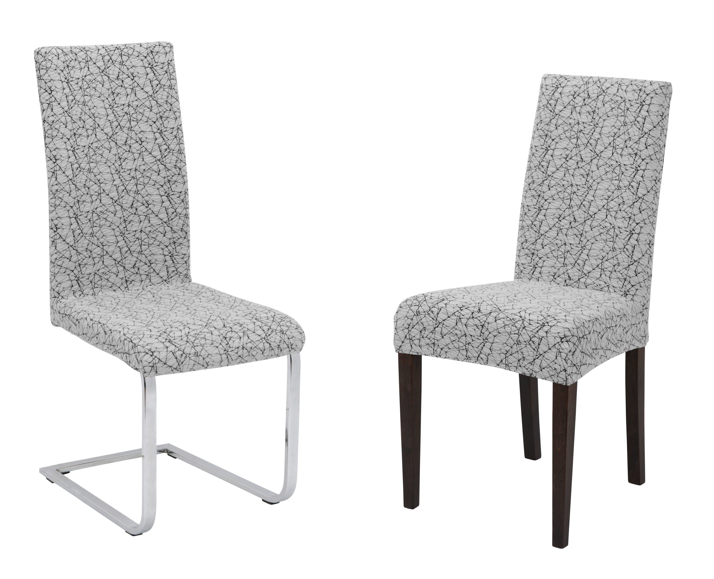 Beautex Stuhlhusse Universal Stretch Чехлы на стулья, elastische Husse Bi-Elastic, Marmor