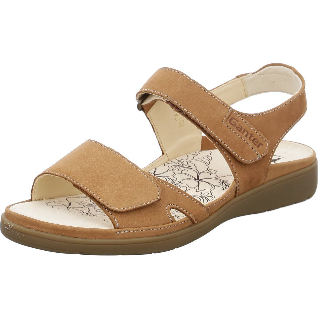 048800 - Ganter Gina Ganter Nubuk braun Sandalette Damen Sandalette Schuhe,