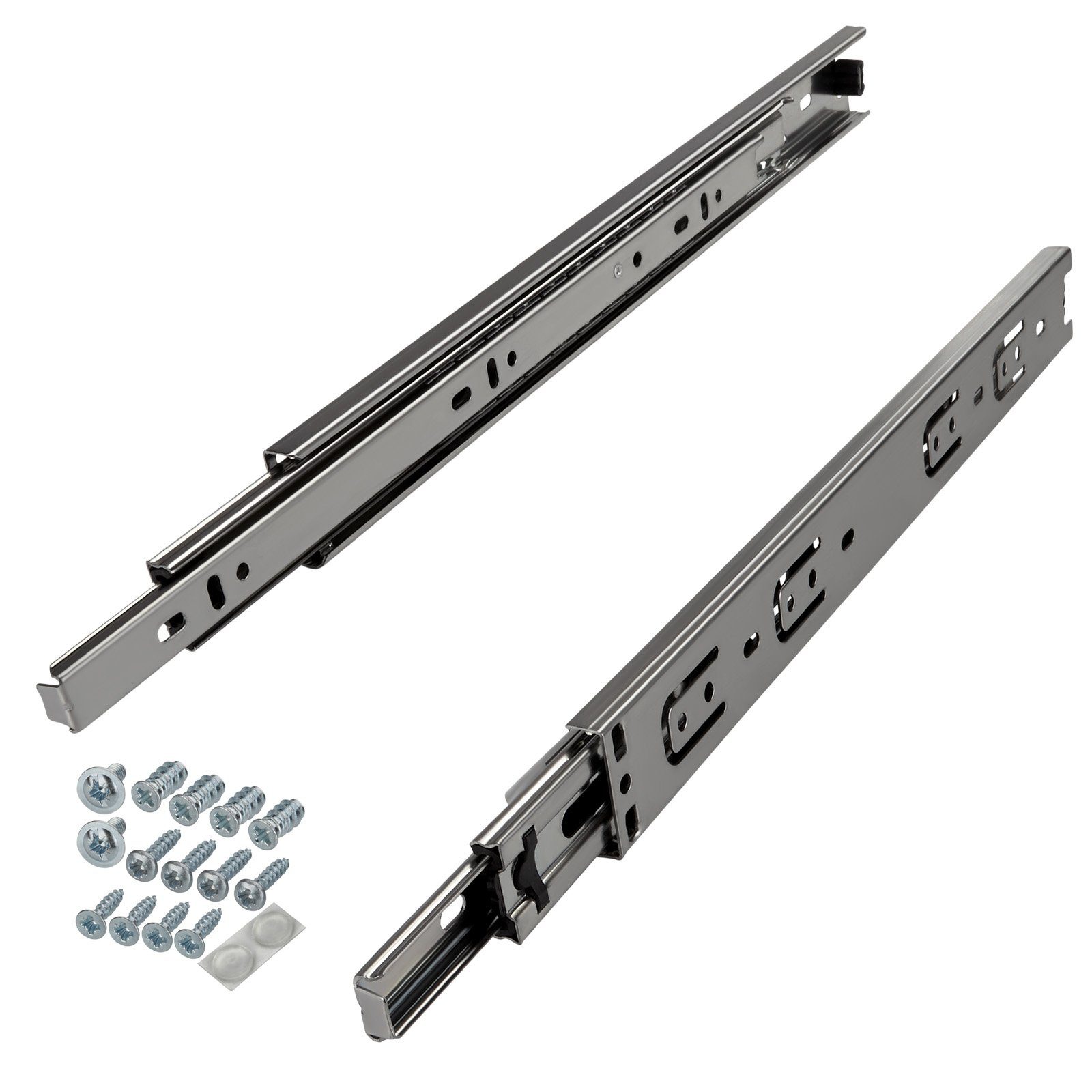 SO-TECH® Auszug Vollauszüge KV1-25-H35-NF-MS Traglast 25 kg, Länge 400 mm Standardausführung, 1 Paar inkl. Schraubenset