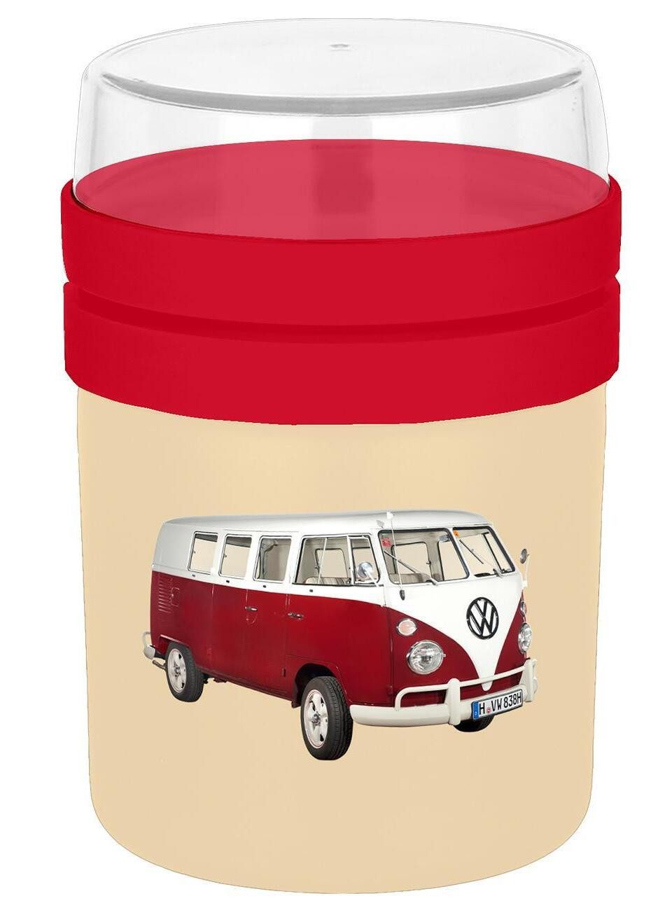 Geda Labels GmbH Mikrowellenbehälter Gedalabels Food to go Becher Classic, Polyprophylen (PP), Food to go Becher mit getrennten Kammern