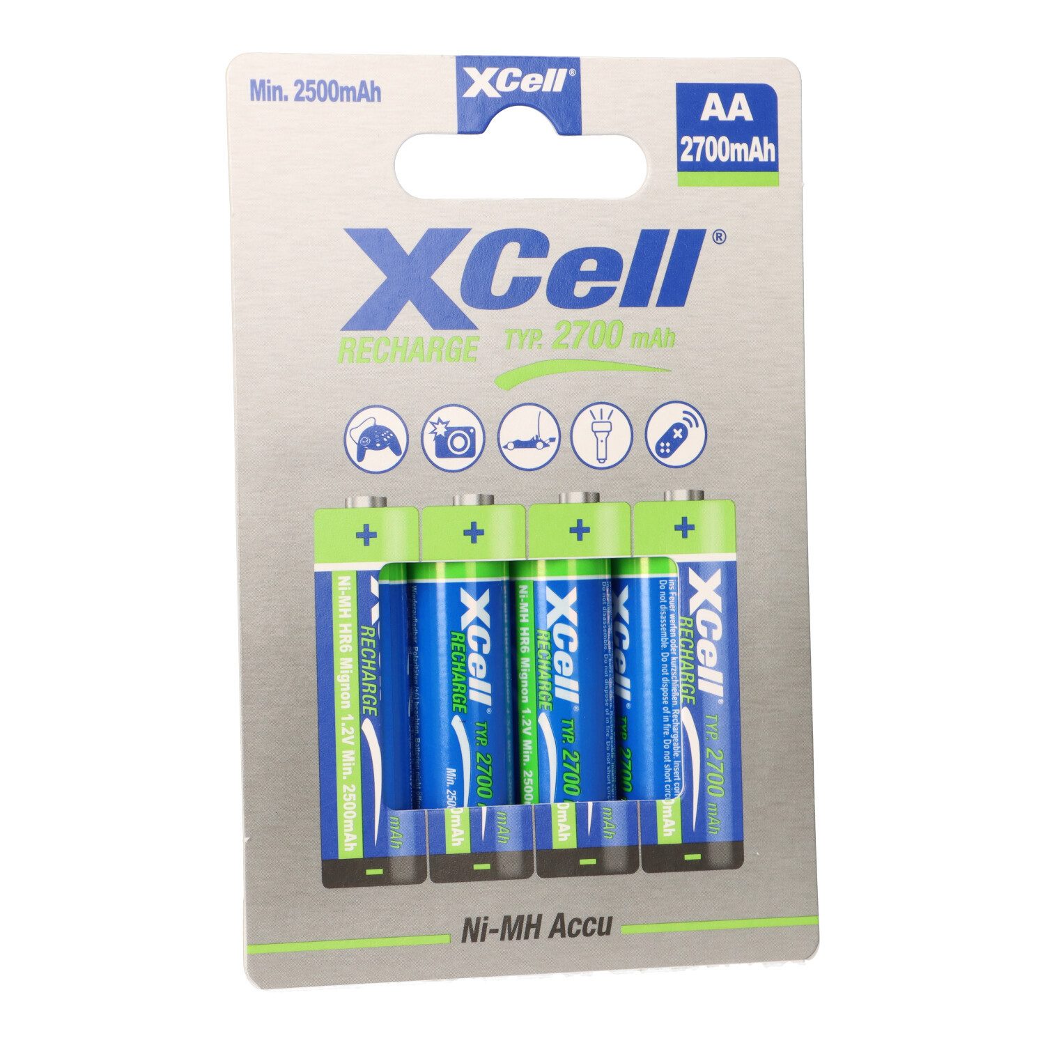 XCell XCell Mignon AA Akku Ni-MH 1,2V 2700mAh 4er Blister Akku