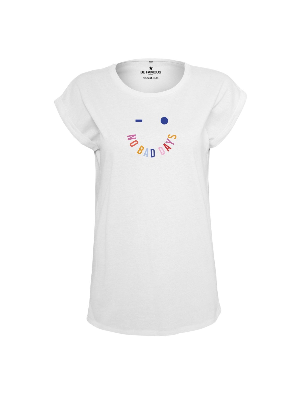 Be Famous Print-Shirt Classic Roll Up D-NOBASMI (1-tlg., keine)