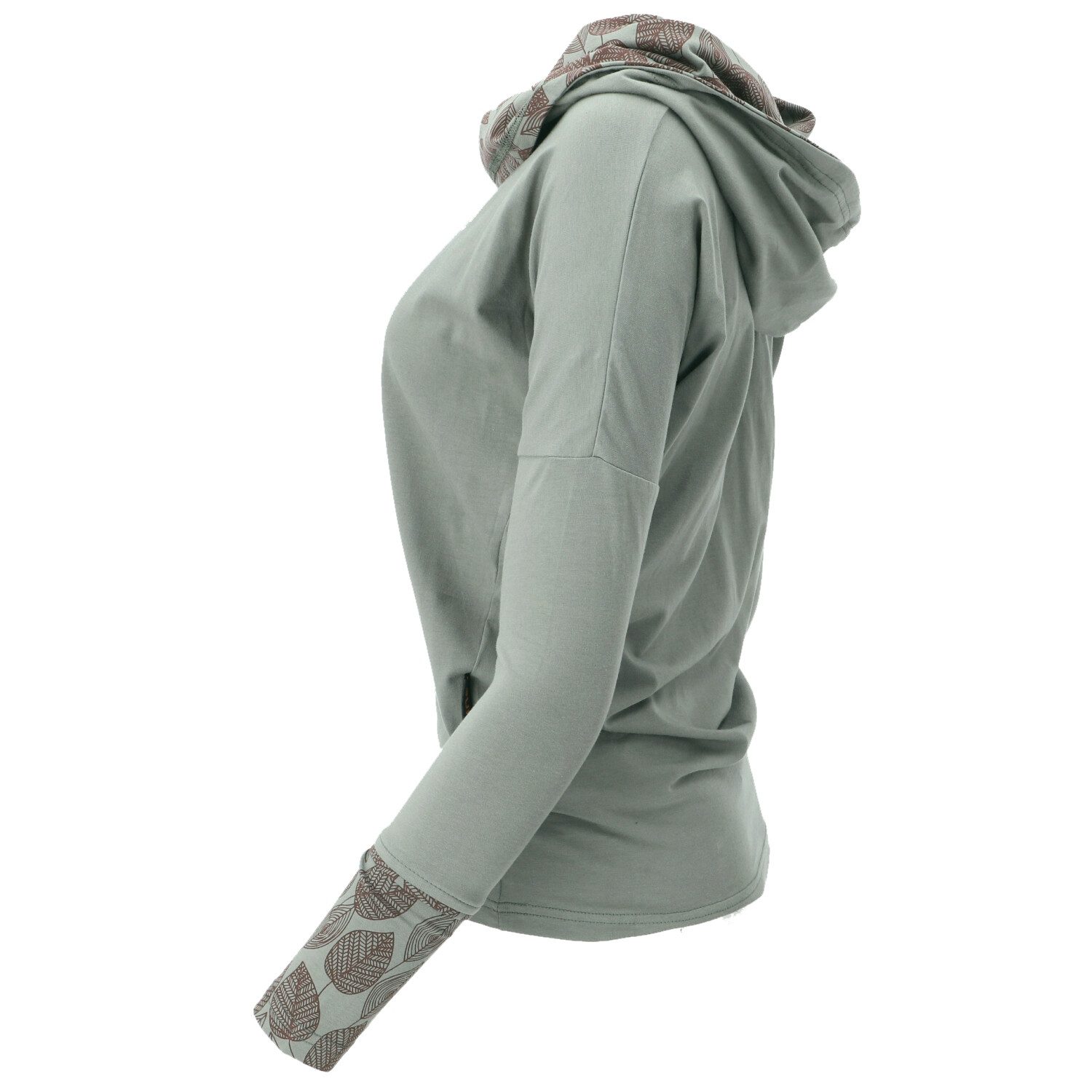 Guru-Shop Longsleeve Lockeres Longshirt aus Bio-Baumwolle, Boho.. alternati günstig online kaufen