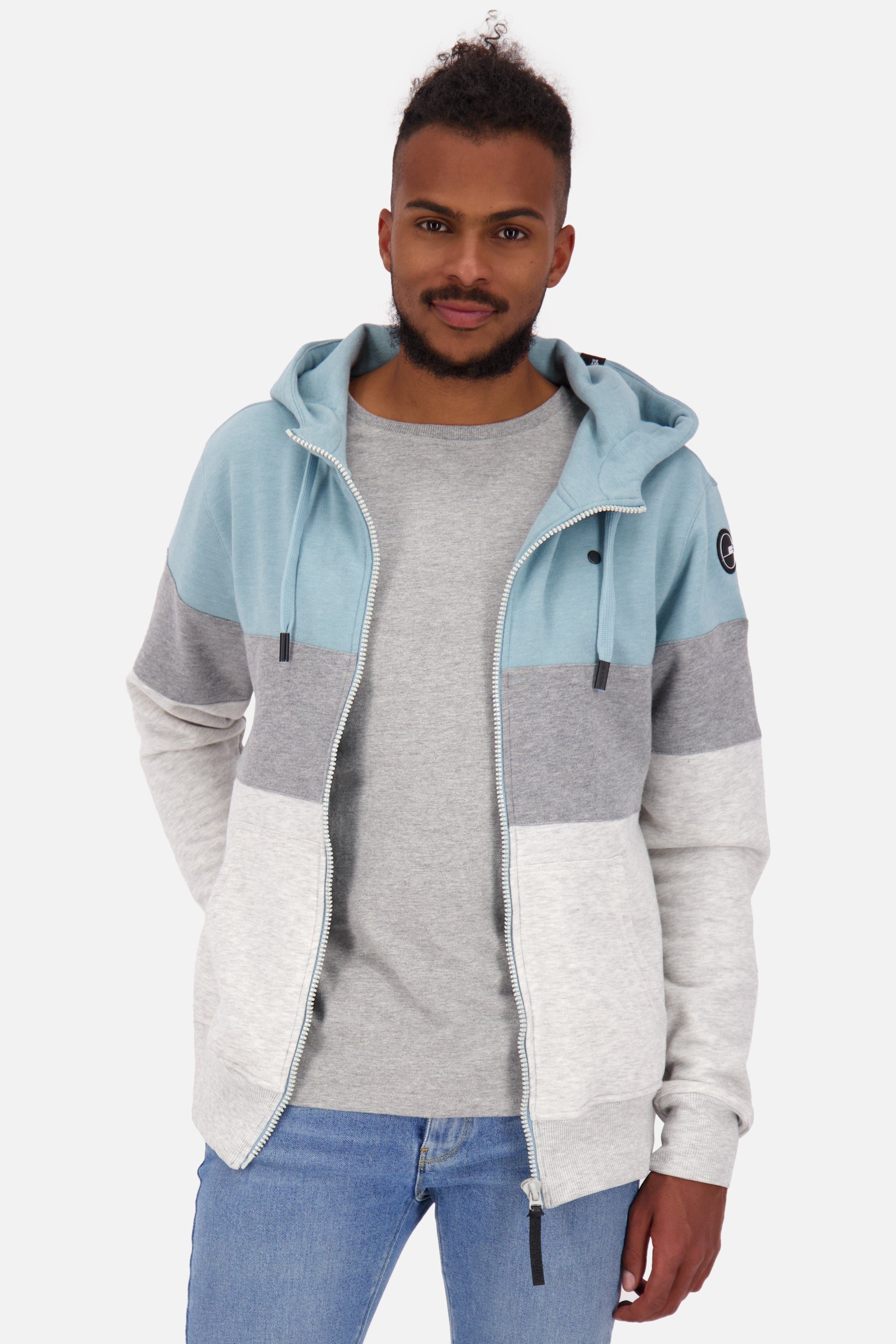 Alife & Kickin Kapuzensweatjacke KingsleyAK A Hooded Sweatjacket Herren storm