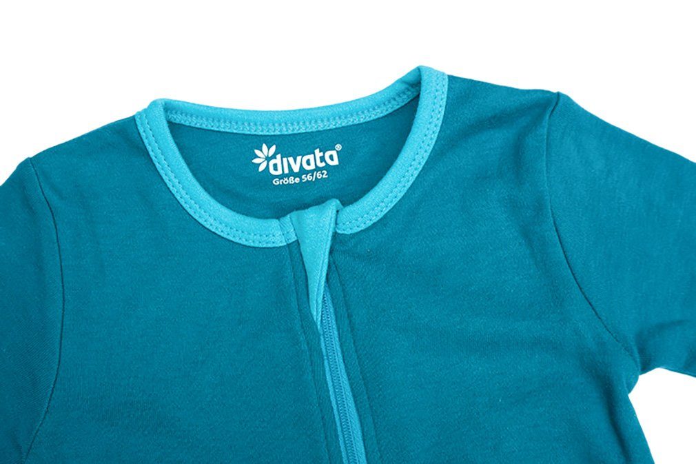 divata Strampler Baby Strampler Overall mit Klappfüßen - Jungs Frühchen Kleidung