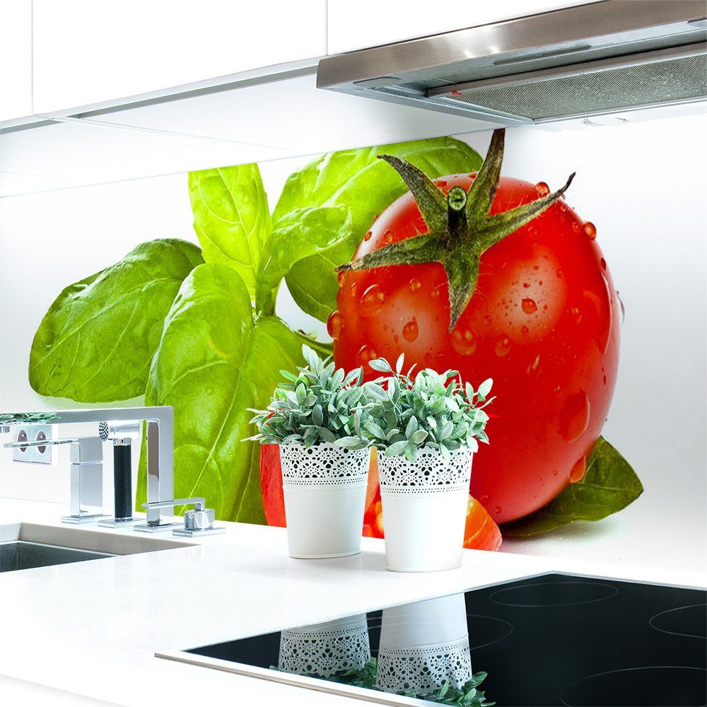 DRUCK-EXPERT Küchenrückwand Küchenrückwand Fresh Tomatoe Premium Hart-PVC 0,4 mm selbstklebend