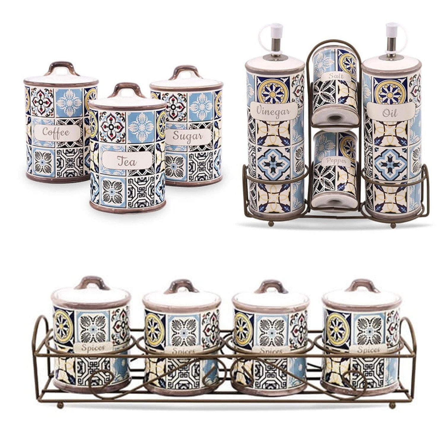 Feel Maestro Aufbewahrungssystem Holiday in Porto Keramik-Kochgeschirr-Set, Keramik-Kochgeschirr-Set