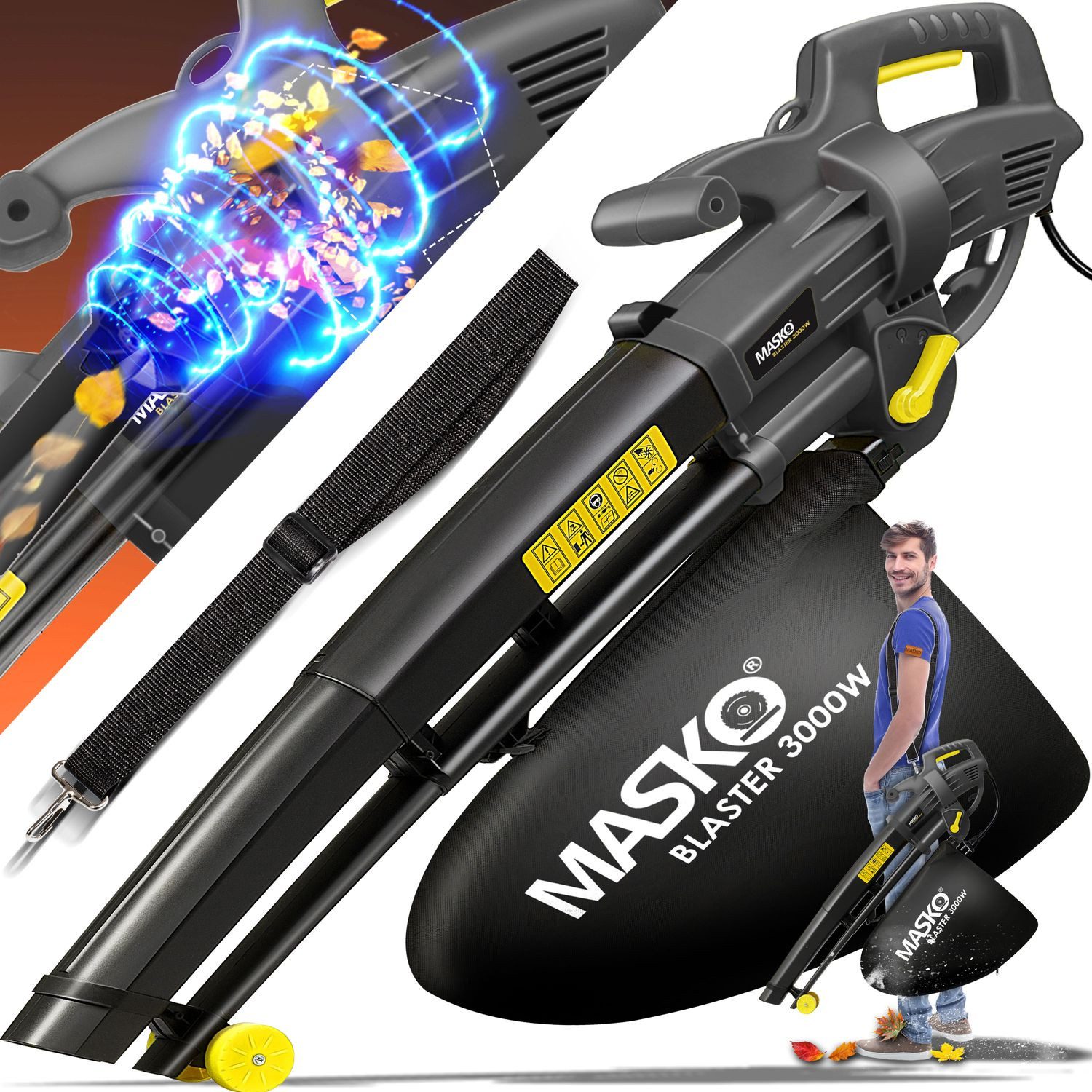 MASKO Laubsauger, Elektro Laubsauger 3in1 Elektrischer günstig online kaufen