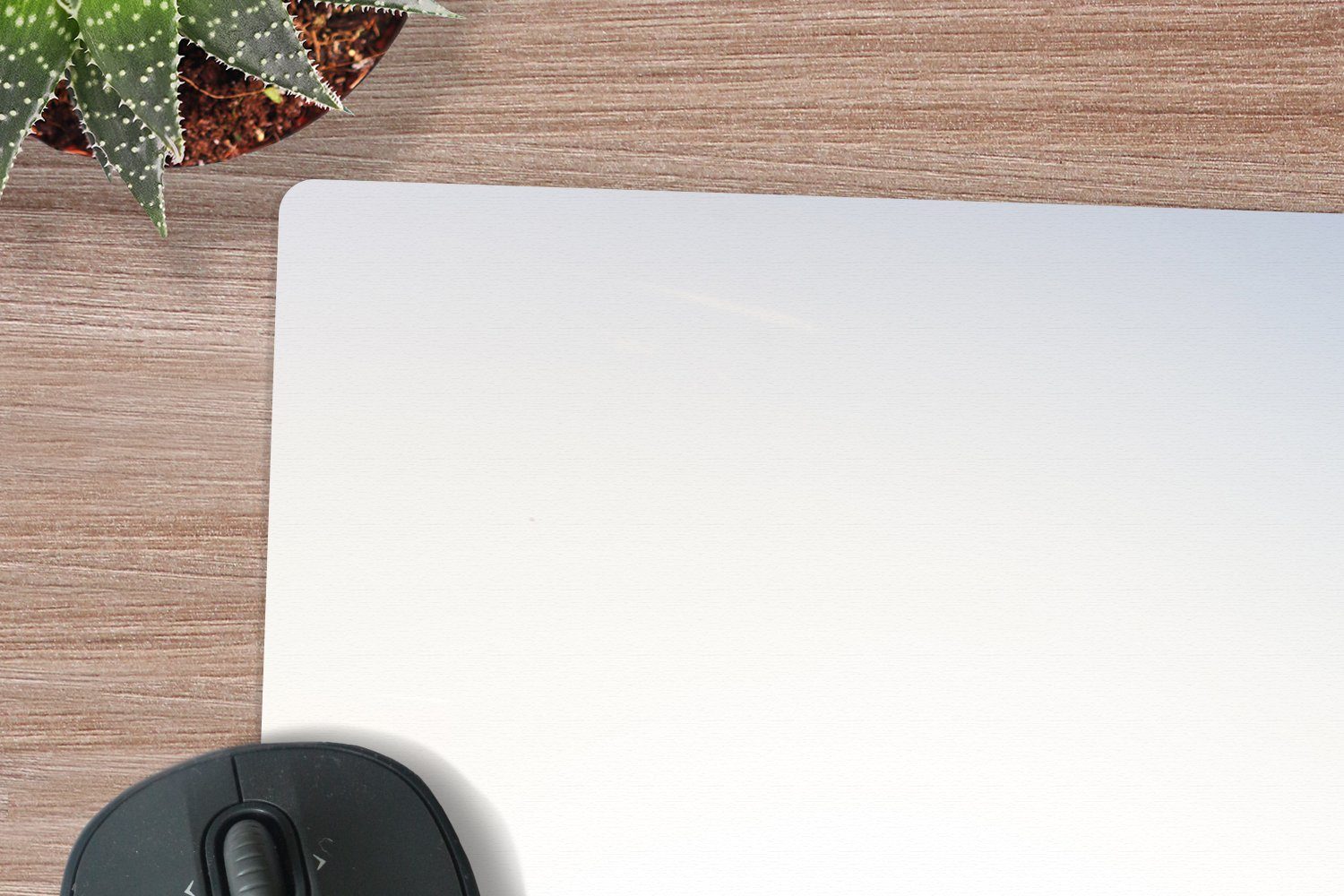 MuchoWow Mauspad Paris - Eiffelturm - Wasser (1-St), Mousepad XXL für Tastatur und Maus, Gaming Setup, Desk Mat, 120x80 cm