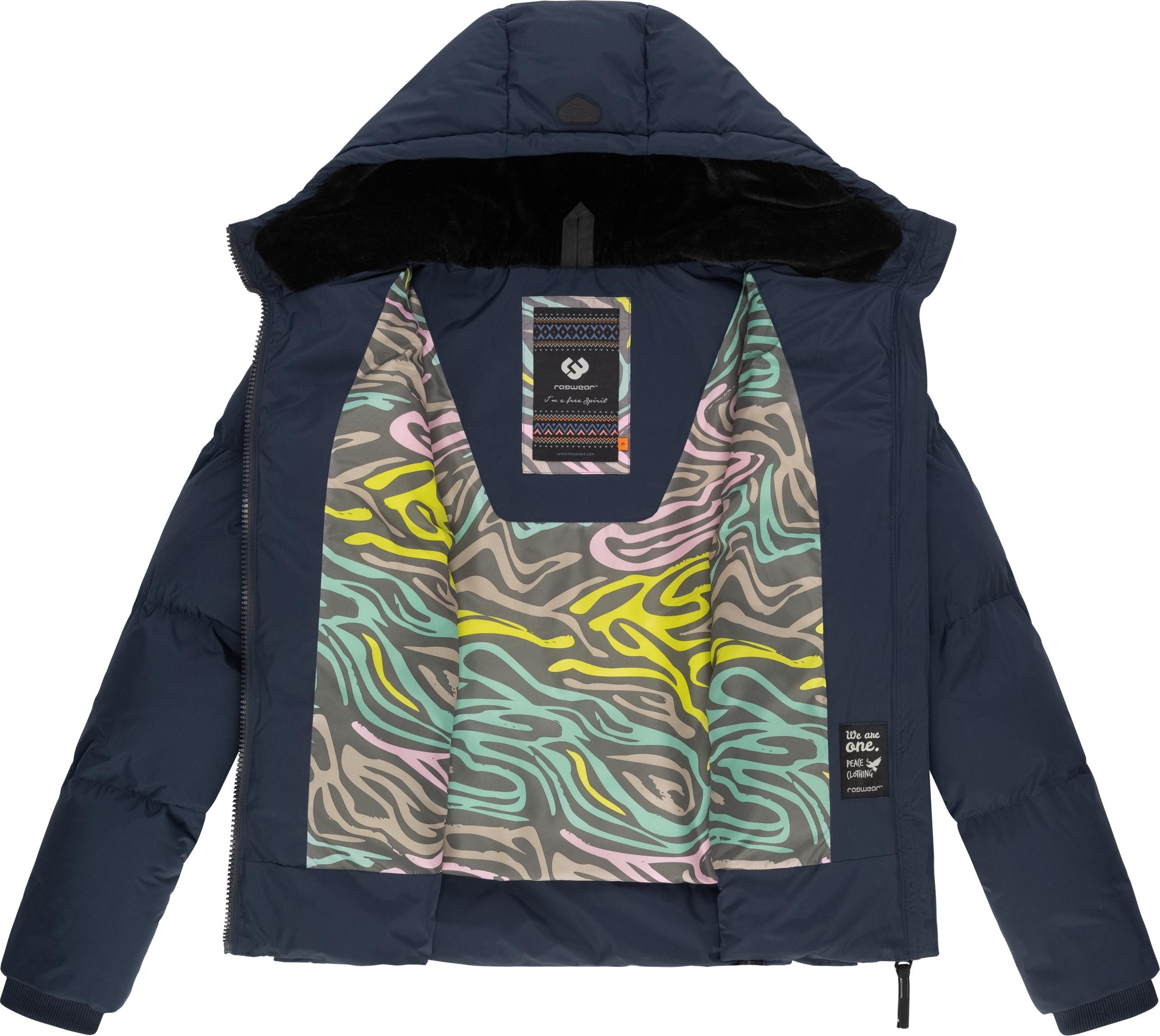 Ragwear Steppjacke Briony Wasserdichte Damen Winterjacke mit Kapuze