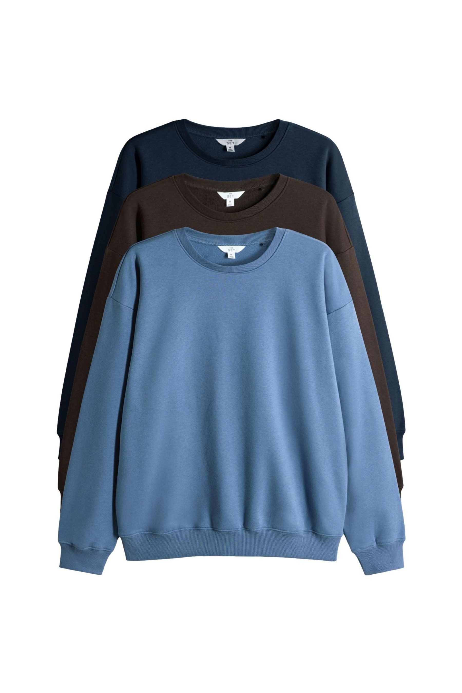 The Set Sweater The Set Relaxed Fit Sweatshirts, 3 Stk. (3-tlg) günstig online kaufen