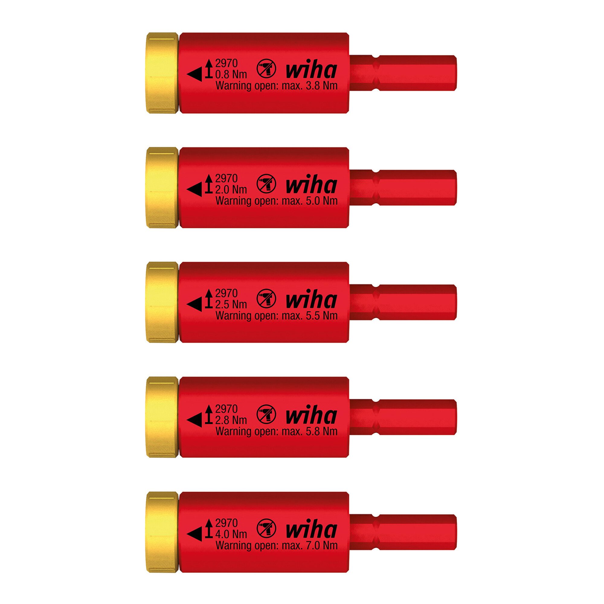 Wiha Schraubendreher Wiha Drehmoment Set easyTorque Adapter electric für slimBits und slimV