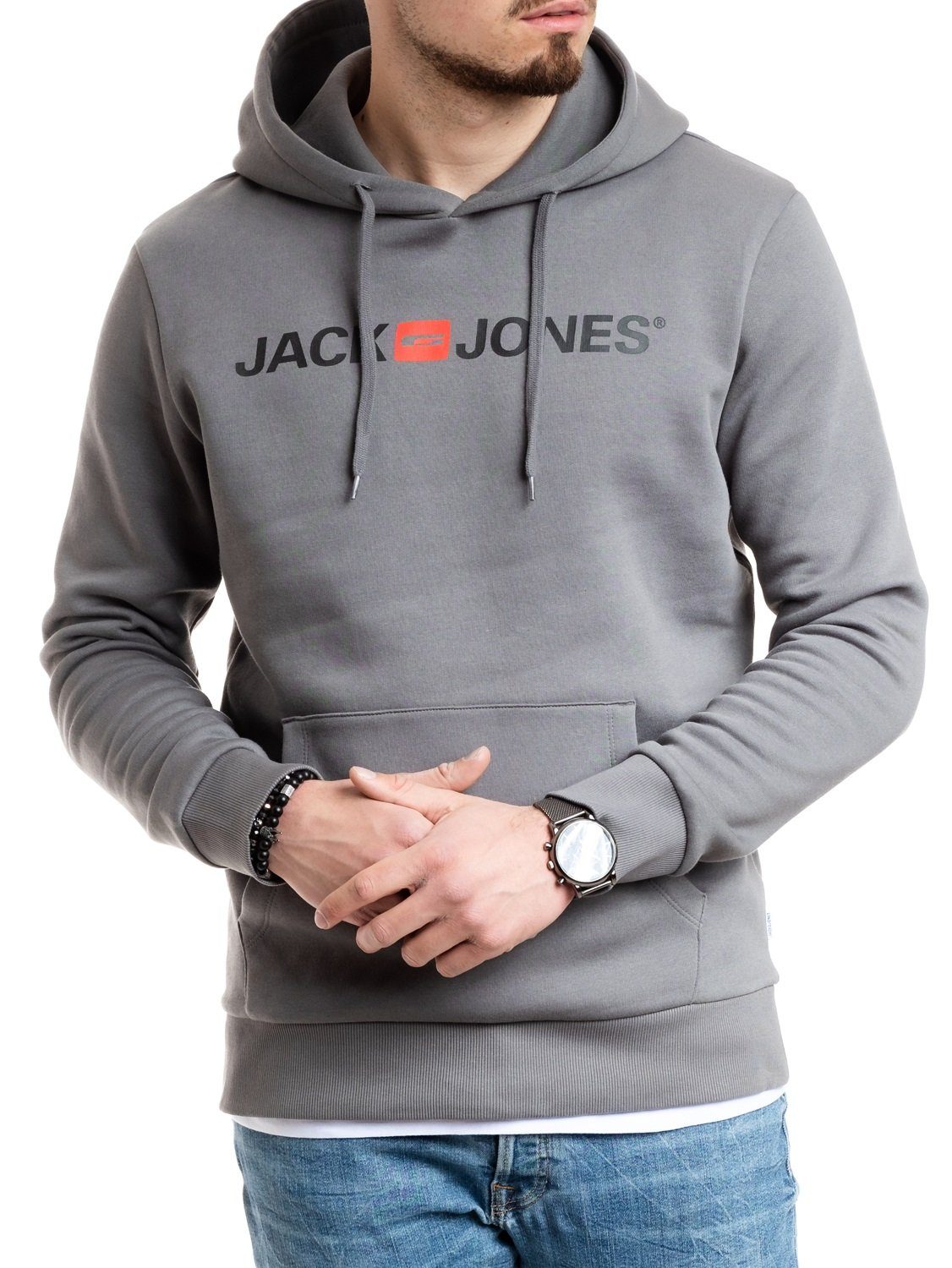 Jack & Jones Hoodie mit Kängurutasche, günstig online kaufen