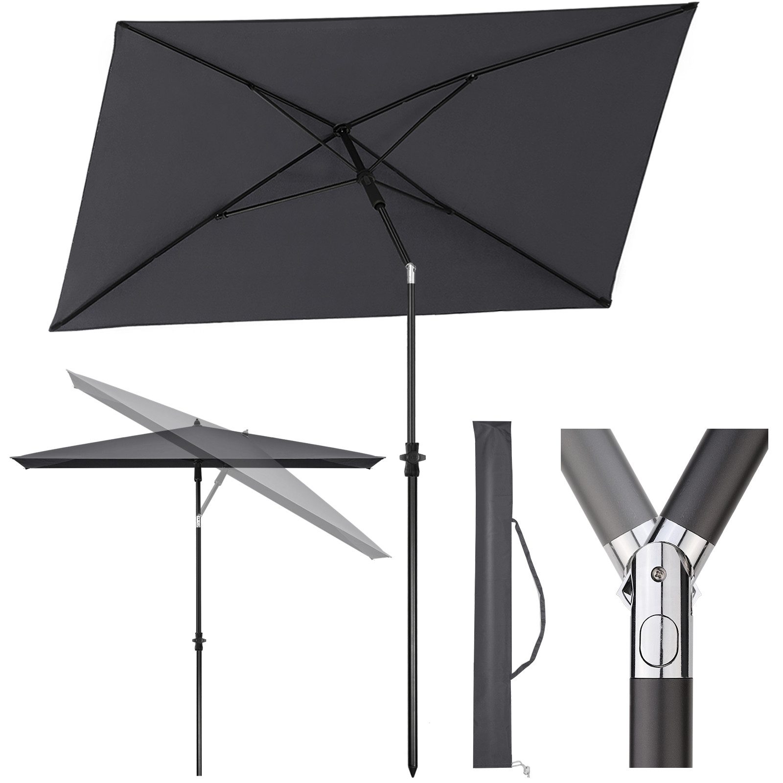 Sekey Sonnenschirm 210 x 140 cm günstig online kaufen