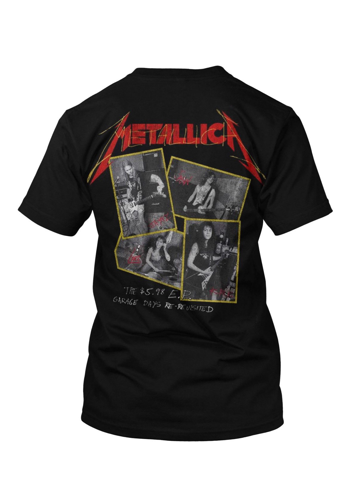 metallica T-Shirt Garage Photo Yellow günstig online kaufen