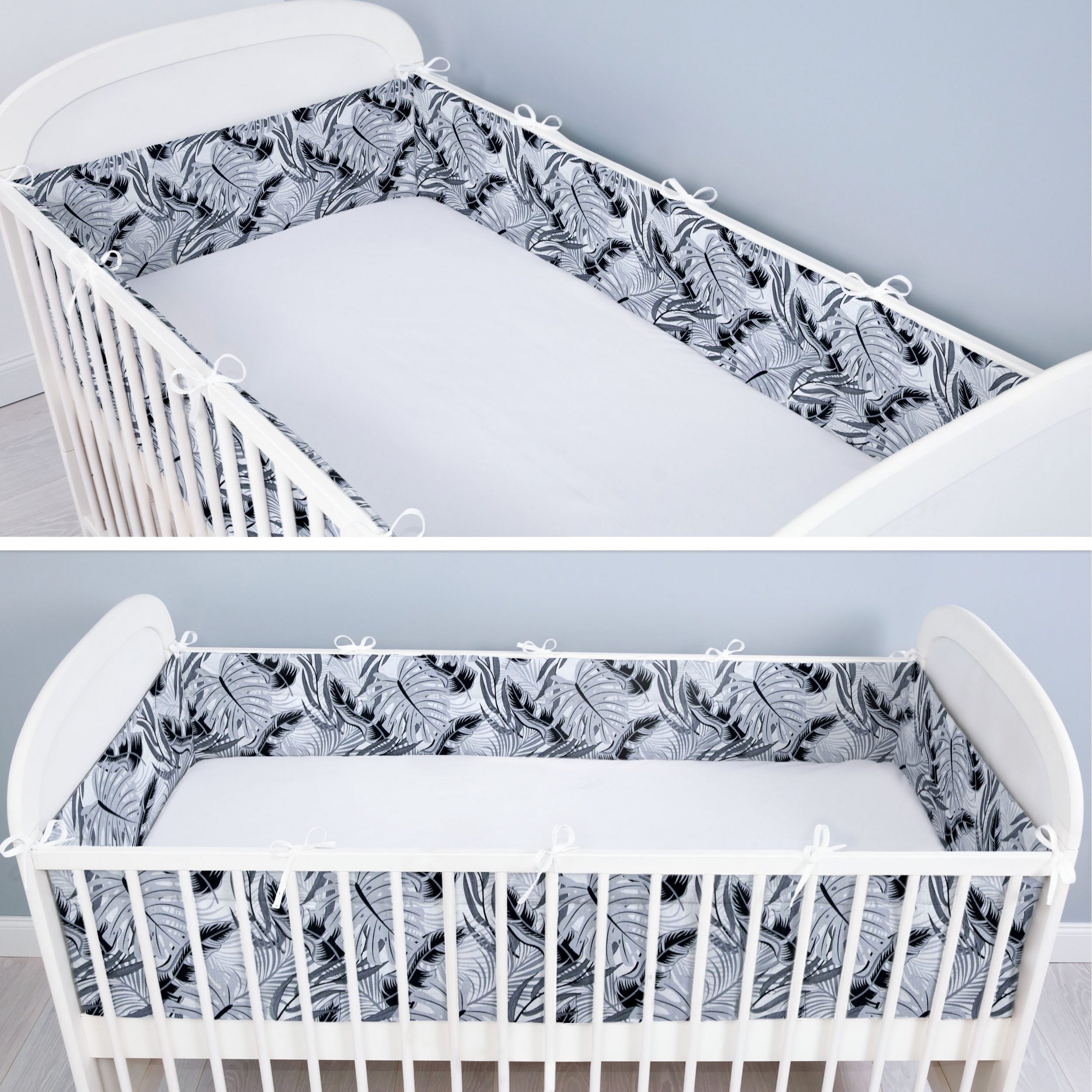 Amilian Bettnestchen Bettumrandung (Made in EU) 420x30 cm - für Babybett 140x70 cm geeignet, (140 x 70 cm geeignet (rundherum) mit Kantenschutz, Nestchen), Umrandungen