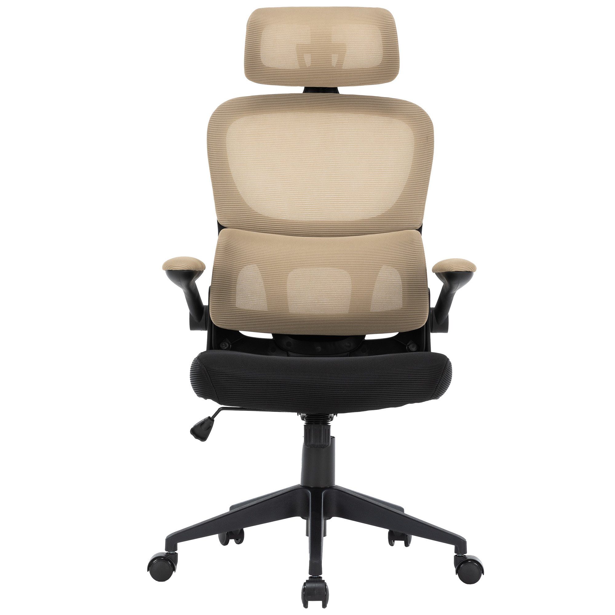 TRISENS Drehstuhl Bruno (1 Stück), Drehstuhl in moderner Mesh-Optik mit ergonomischer Rückenlehne