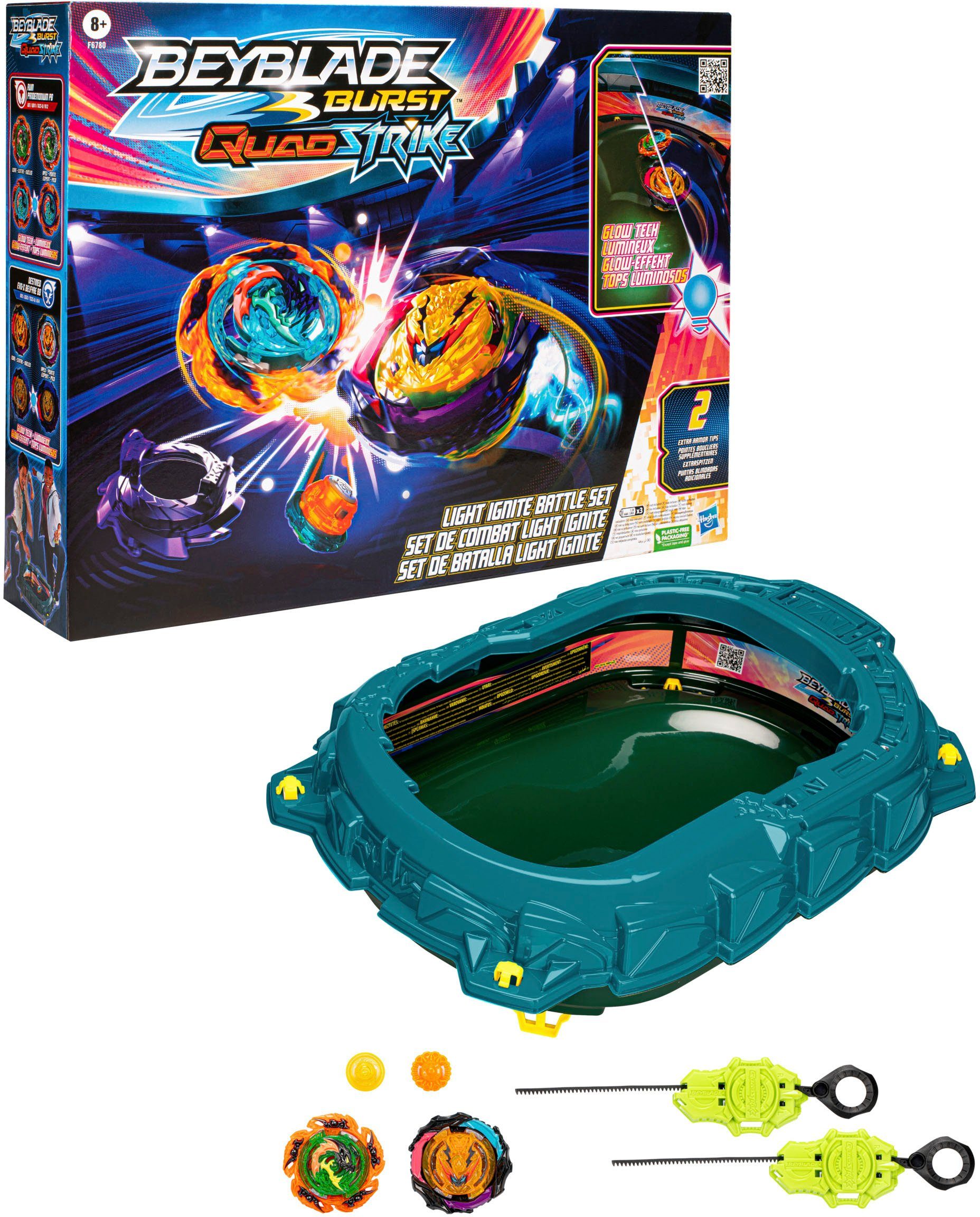 Speed-Kreisel Beyblade Burst QuadStrike Light Ignite Battle Set