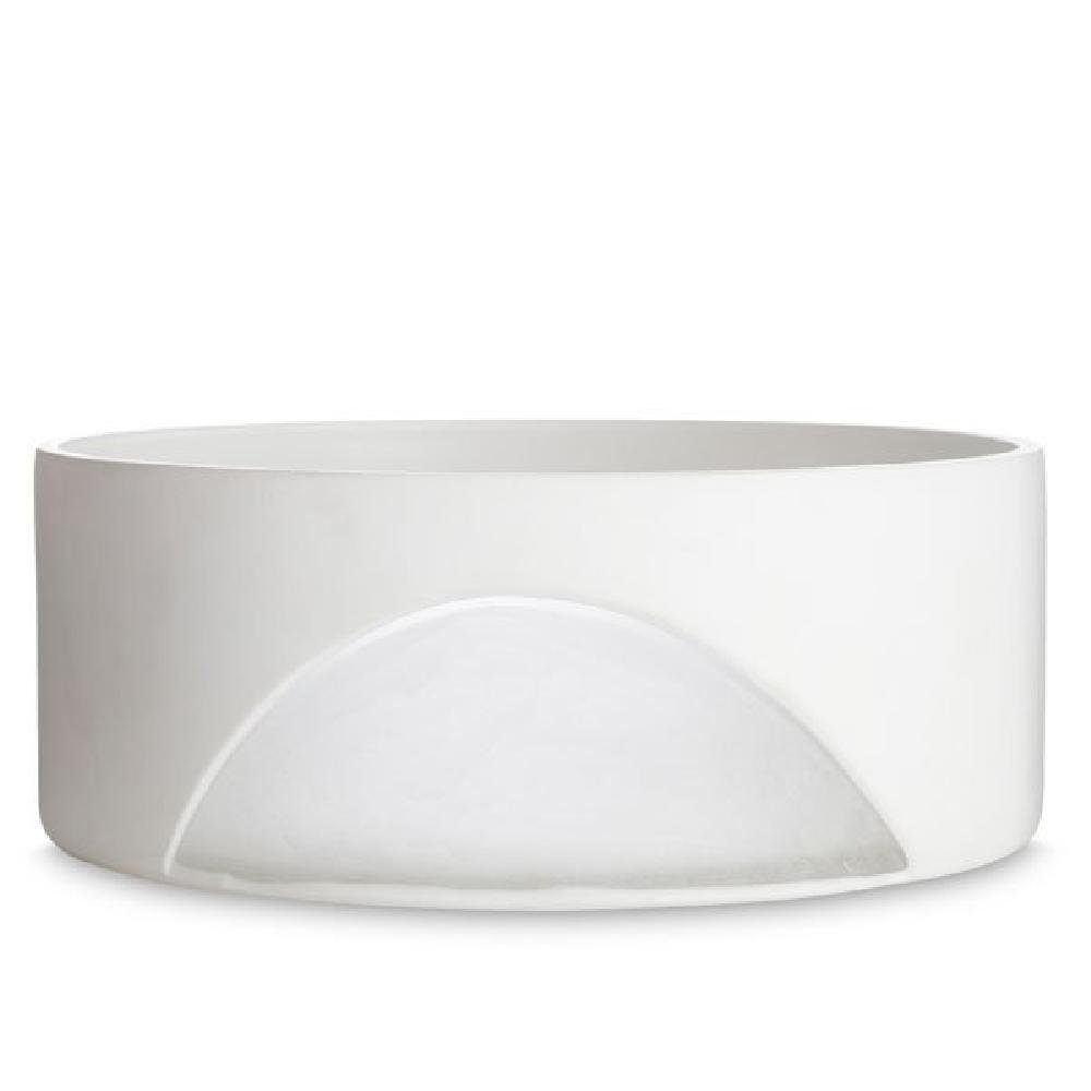 Tom Dixon Servierschale Schale Carved Weiß