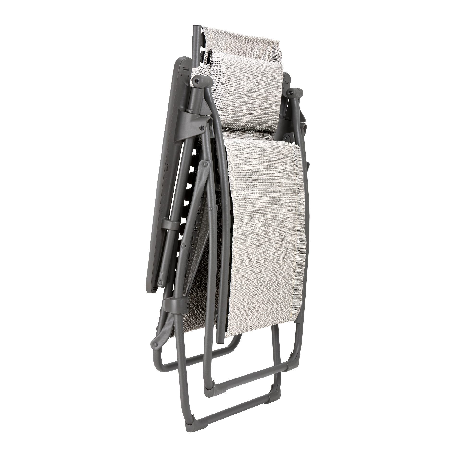 Lafuma Mobilier Gartenstuhl Evolution (Multipositions-Relaxsessel, Liegestuhl, Gartenliege), Zero-Gravity-Relaxliege, patentiertes Clip-System, ergonomisch