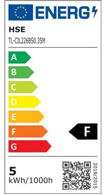 Online-Fuchs LED Tischleuchte im Streifen-Schlitz-Design mit goldenem Innenleben WEIß, LED wechselbar, E14, LIchtfarbe warmweiß, 36 cm hoch, 13 cm Durchmesser, 1,8 m Zuleitung, Kippschalter